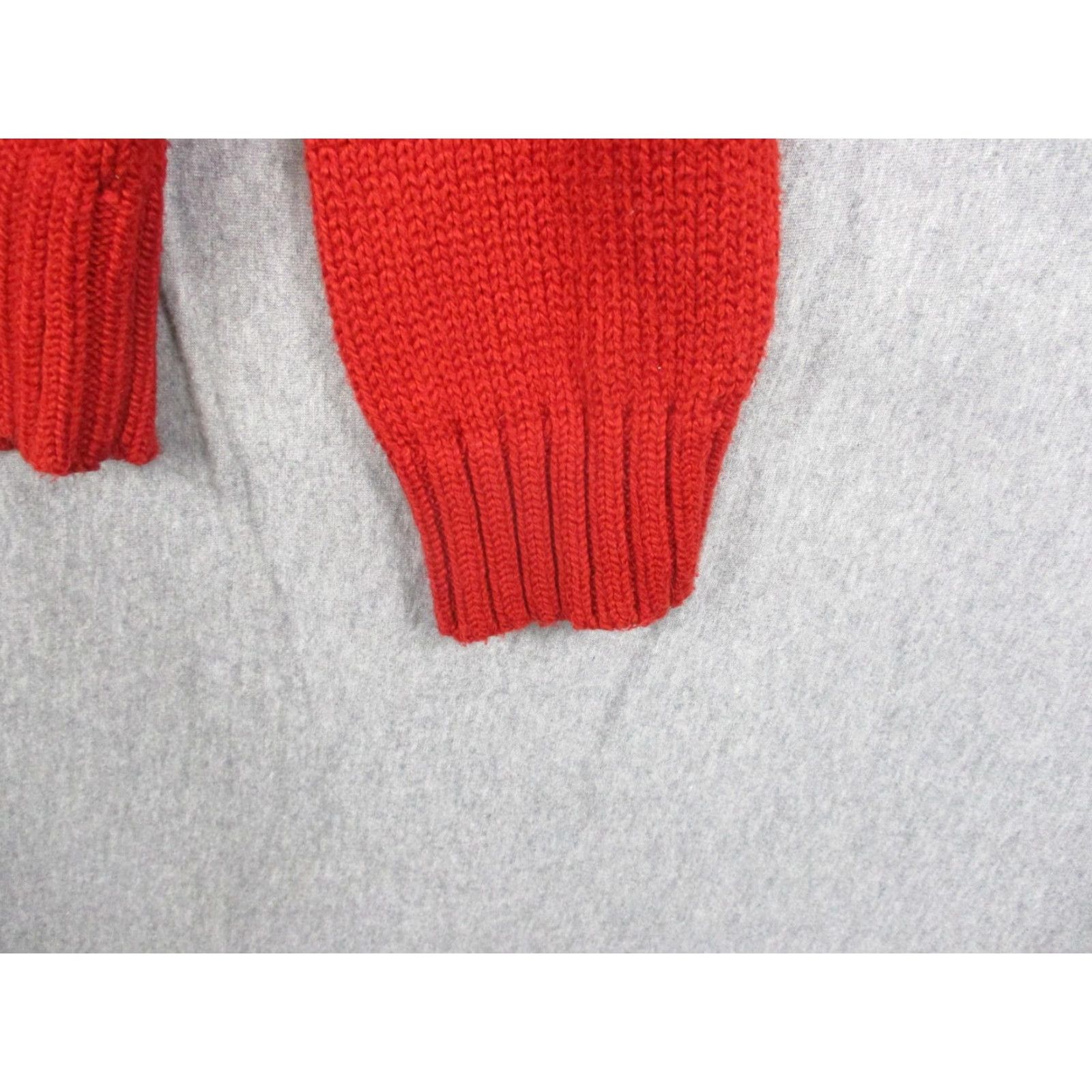 Polo Ralph Lauren Polo Ralph Lauren Sweater Men M Red Mock Neck Cotton Knit 1/4 Zip Size US M / EU 48-50 / 2 - 6 Thumbnail
