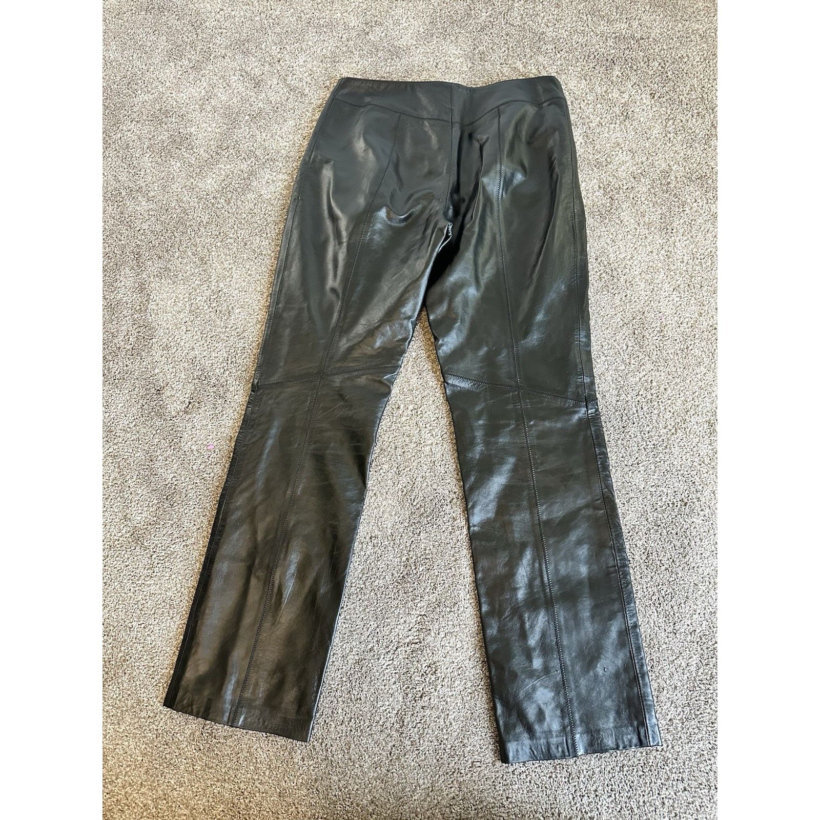 Nine West Nine West Black 100% Genuine Leather Pants Women’s Size 6 Size 28" / US 6 / IT 42 - 8 Thumbnail