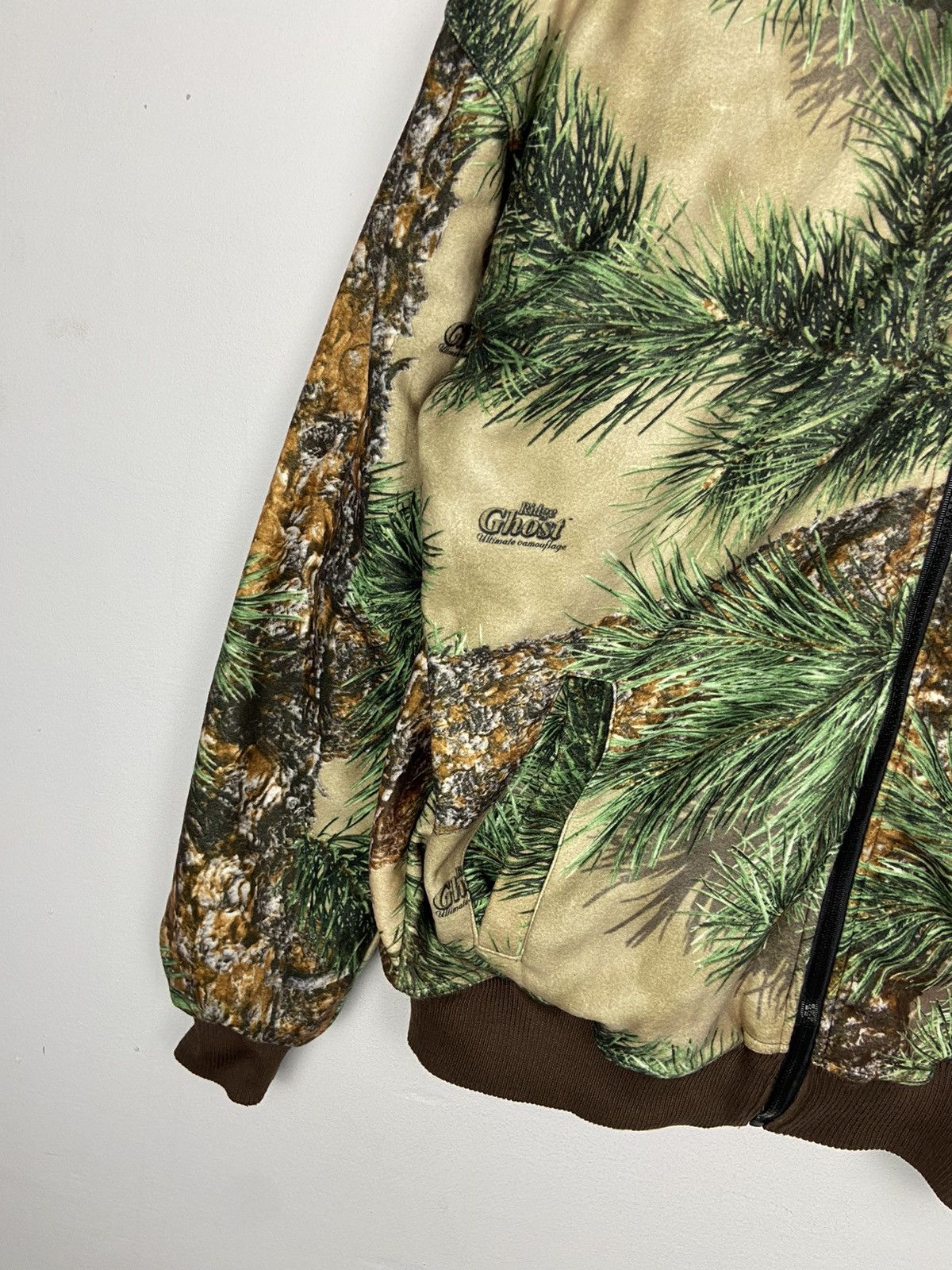 Vintage CAMOUFLAGE FOREST ALLOVERPRINT HOODED REVERSIBLE Size US L / EU 52-54 / 3 - 3 Thumbnail