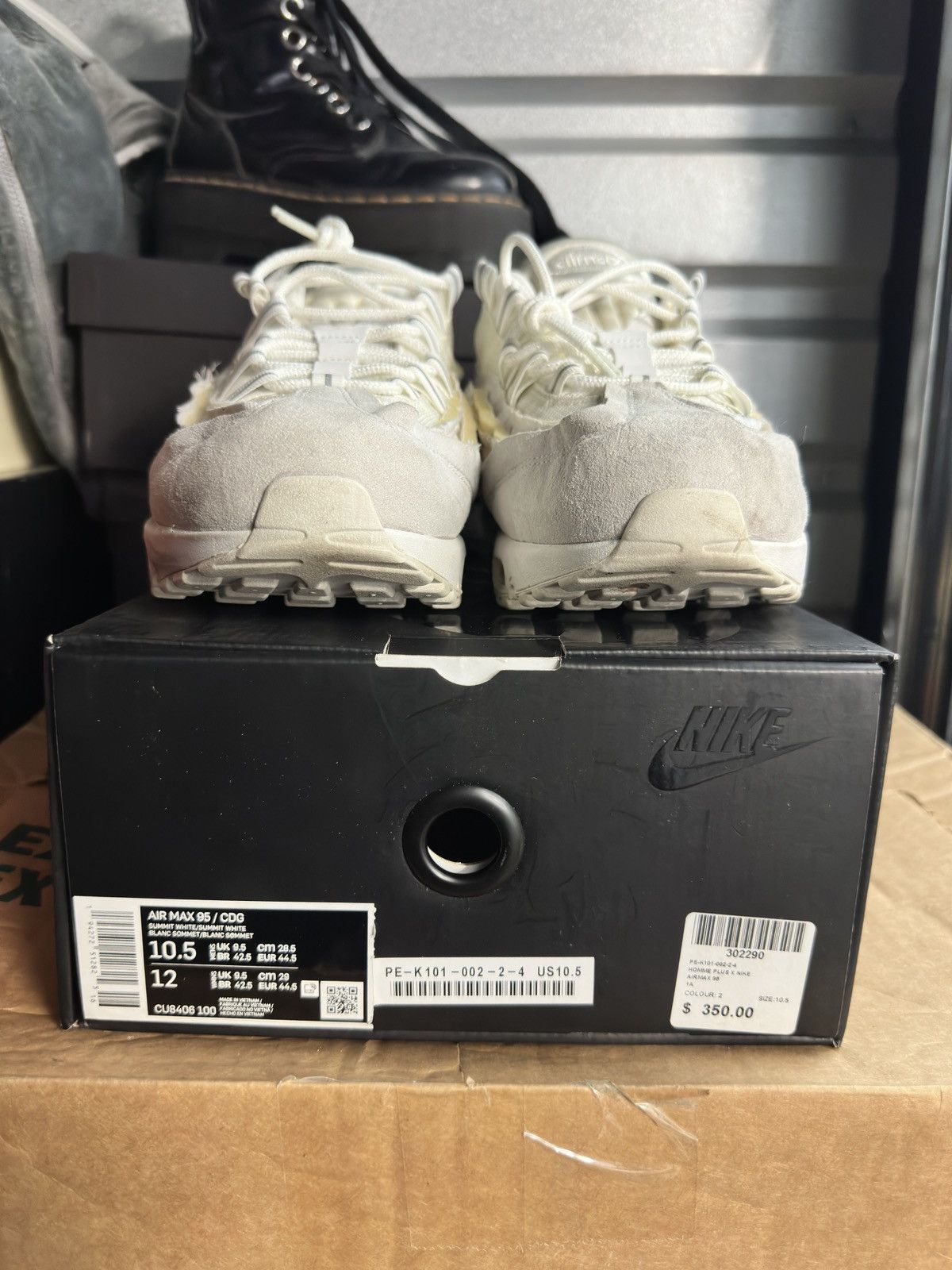 Comme des Garcons × Nike Air Max 95 White | Grailed