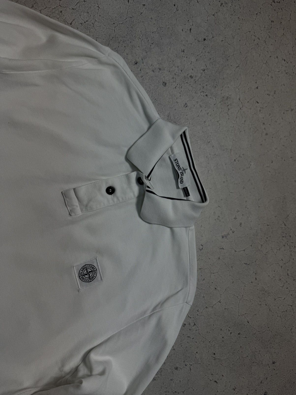 Stone Island Stone Island Patch Program Luxury Polo Long Sleeve White Size US M / EU 48-50 / 2 - 4 Thumbnail