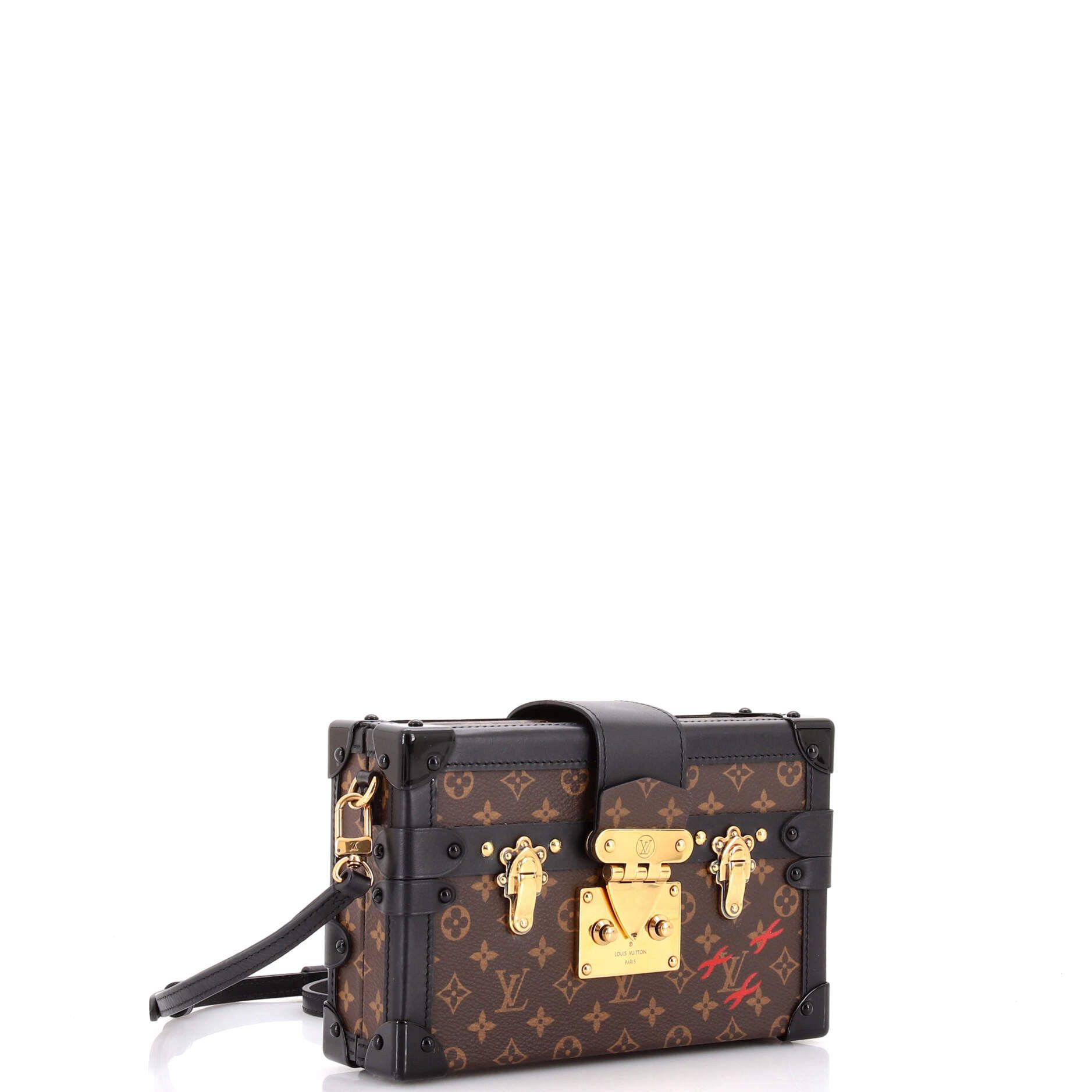 Louis Vuitton Petite Malle Handbag Monogram Canvas Size ONE SIZE - 1 Thumbnail