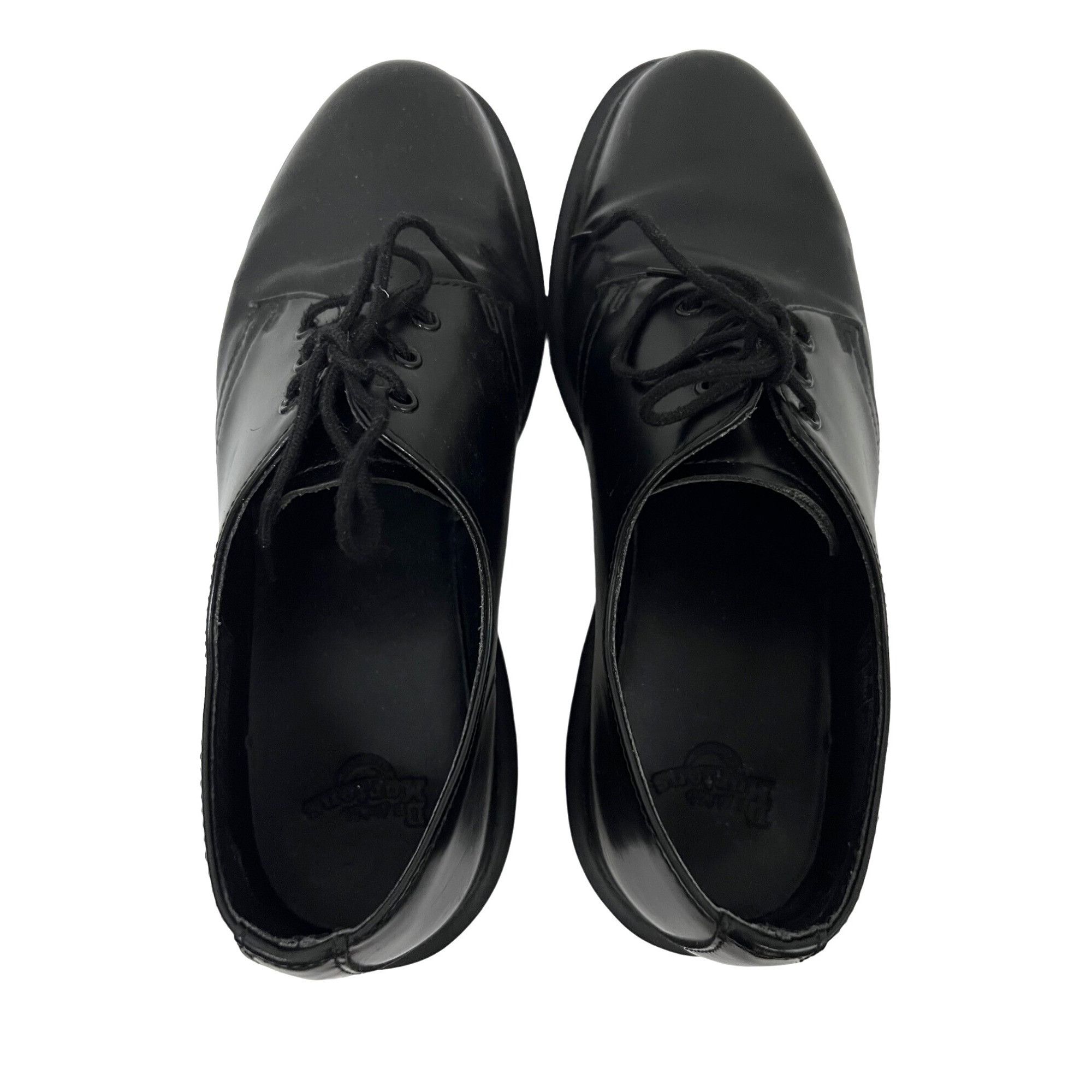 Dr. Martens Dr. Martens Mens Mono Black Nappa Leather Mens US 8 Oxford S Size US 8 / EU 41 - 5 Thumbnail