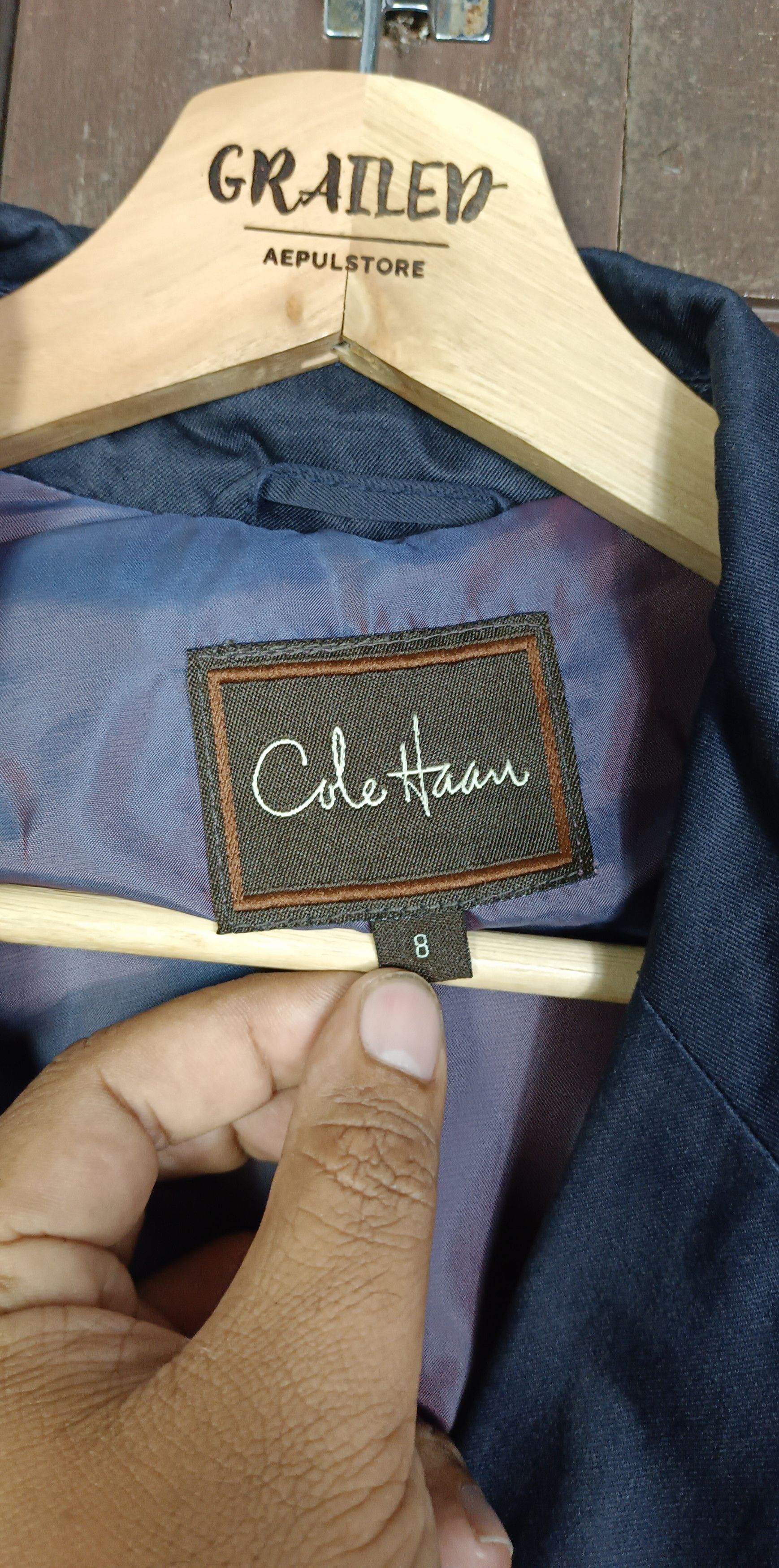 Cole Haan Vintage🔥Cole Haan Double Breast Trench Coat Size S / US 4 / IT 40 - 8 Thumbnail