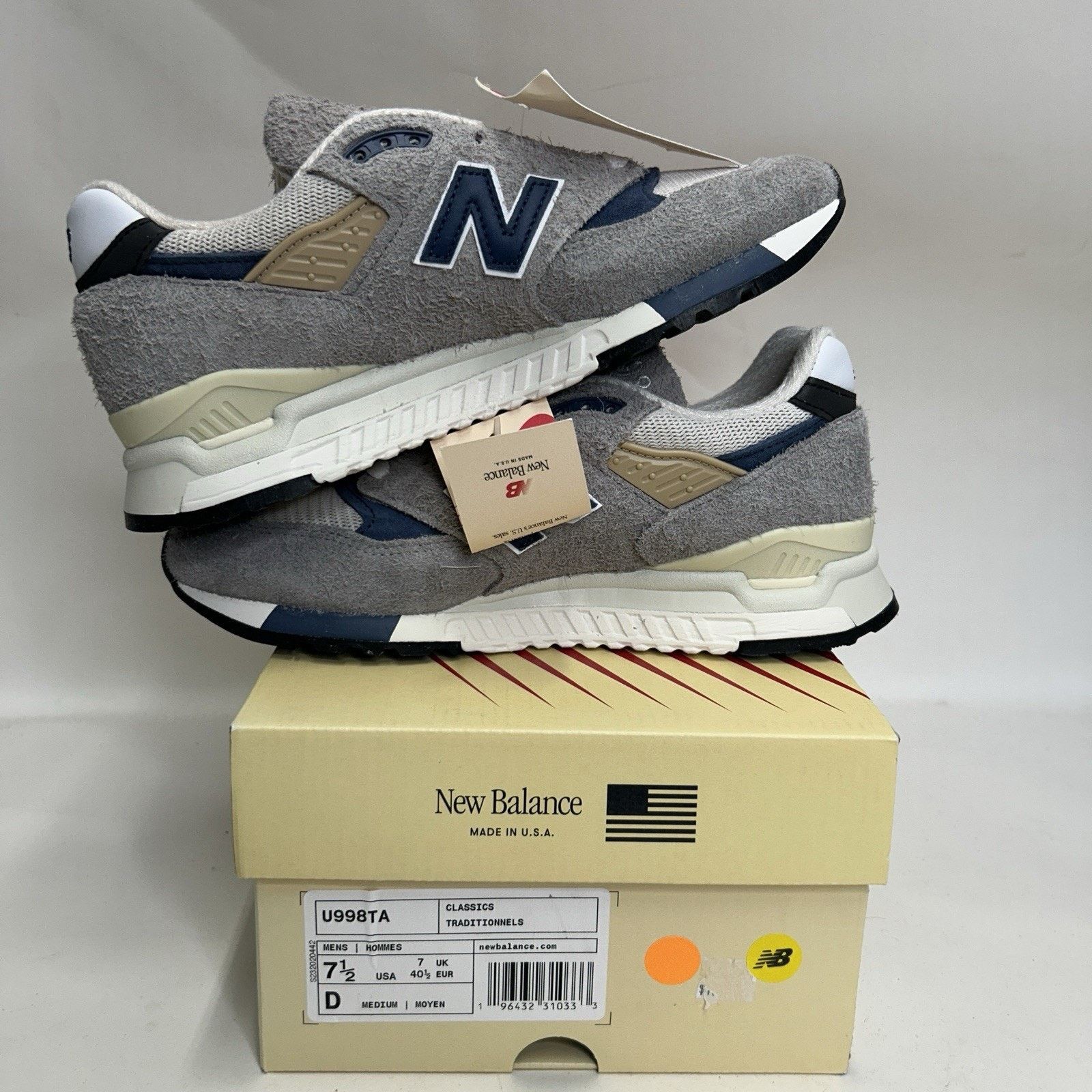 New Balance New Balance 998 Made In USA “Grey Day” U998TA Size US 7.5 / EU 40-41 - 3 Thumbnail