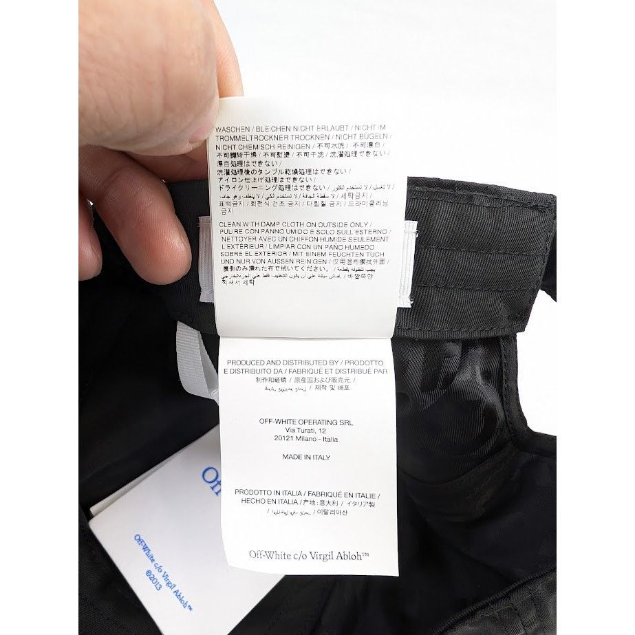 Off-White o1rshd1 Size: M / Jacq Baseball Hat / Cap in Black Size ONE SIZE - 20 Thumbnail