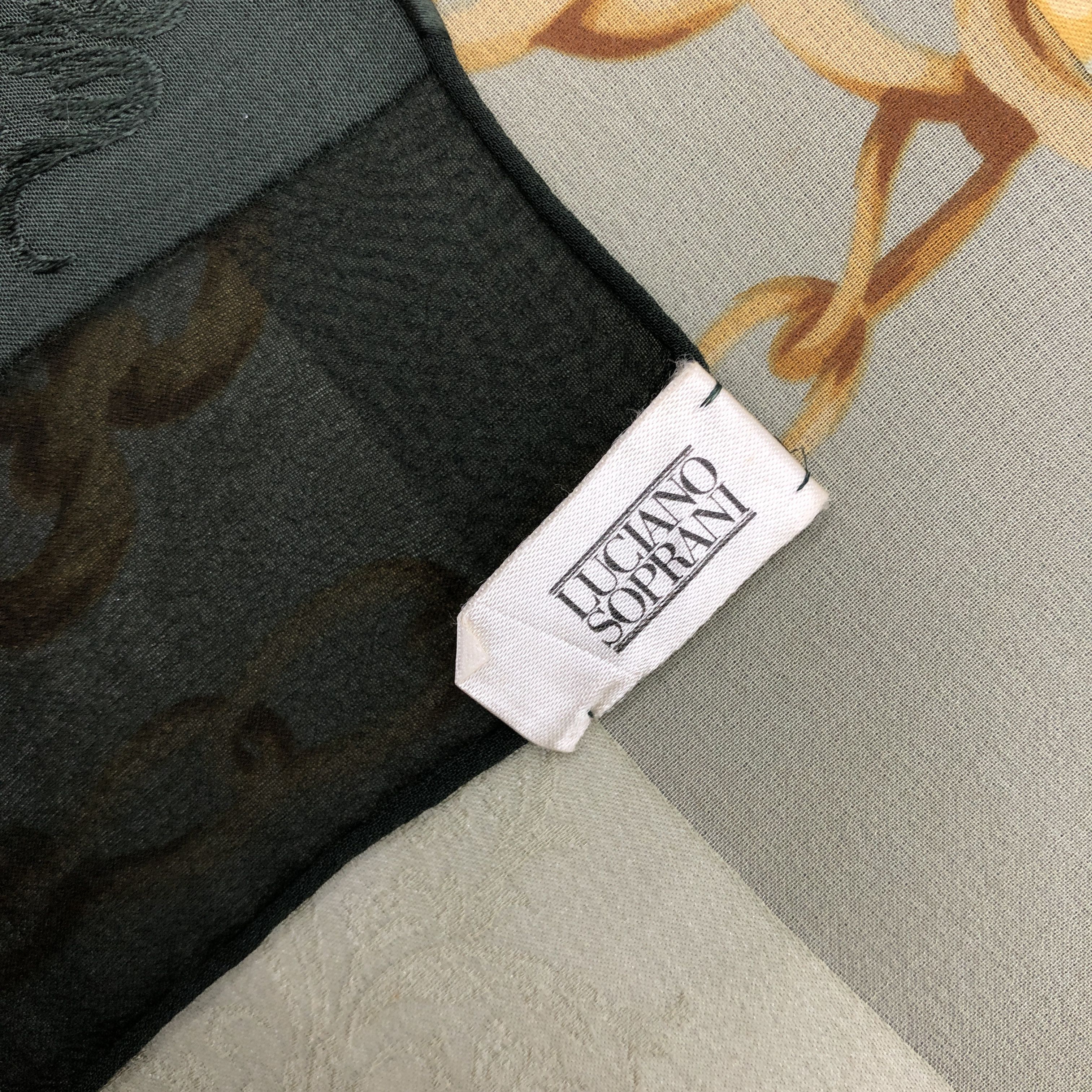 Designer × Other × Vintage Vintage Luciano Soprani SILK Scarf Twill Stole Wraps Scarves Size ONE SIZE - 14 Thumbnail