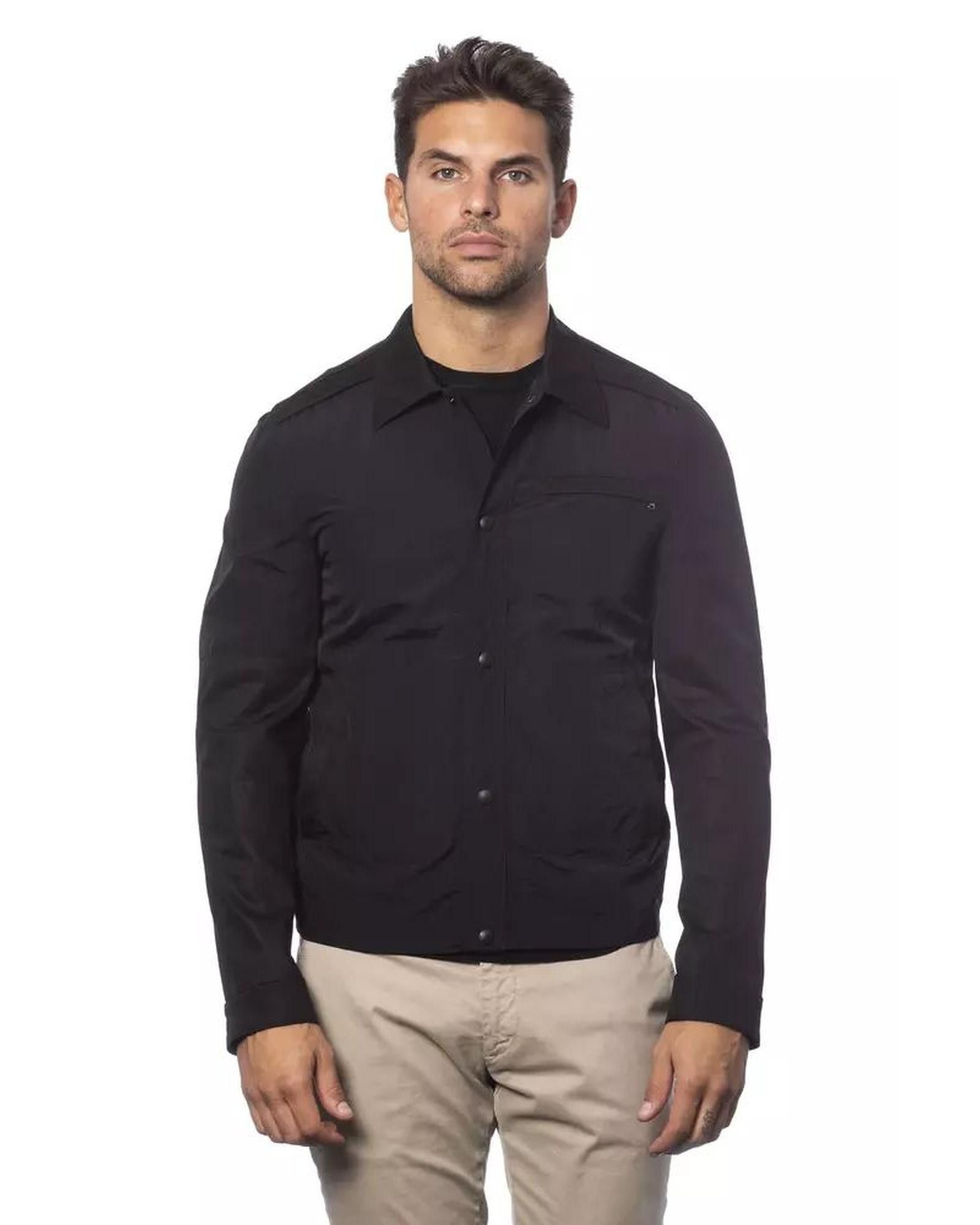 image of Verri Cotton Bomber Jacket in Black, Men's (Size XL)