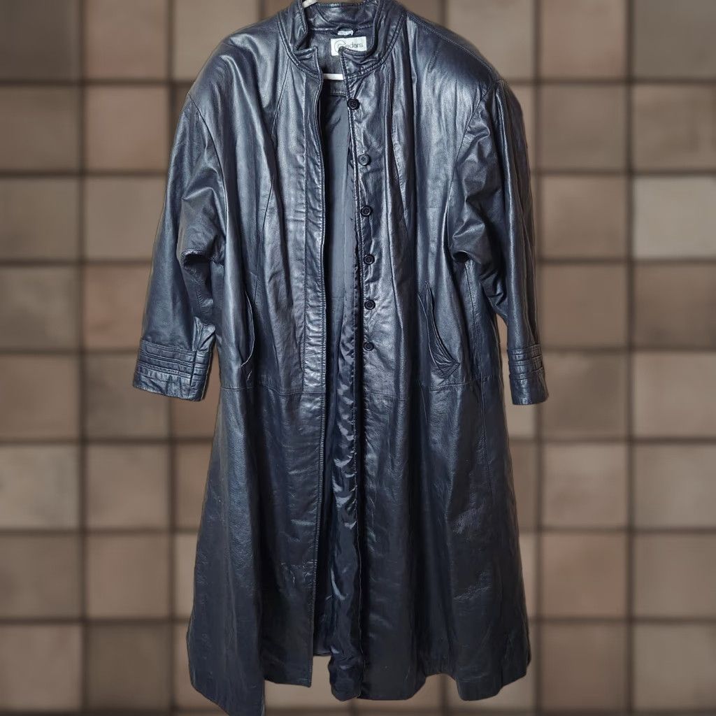 Vintage VINTAGE Cedar Coat Womens Black Genuine Leather Buttonfront Full Length Coat-Size M Size M / US 6-8 / IT 42-44 - 1 Thumbnail