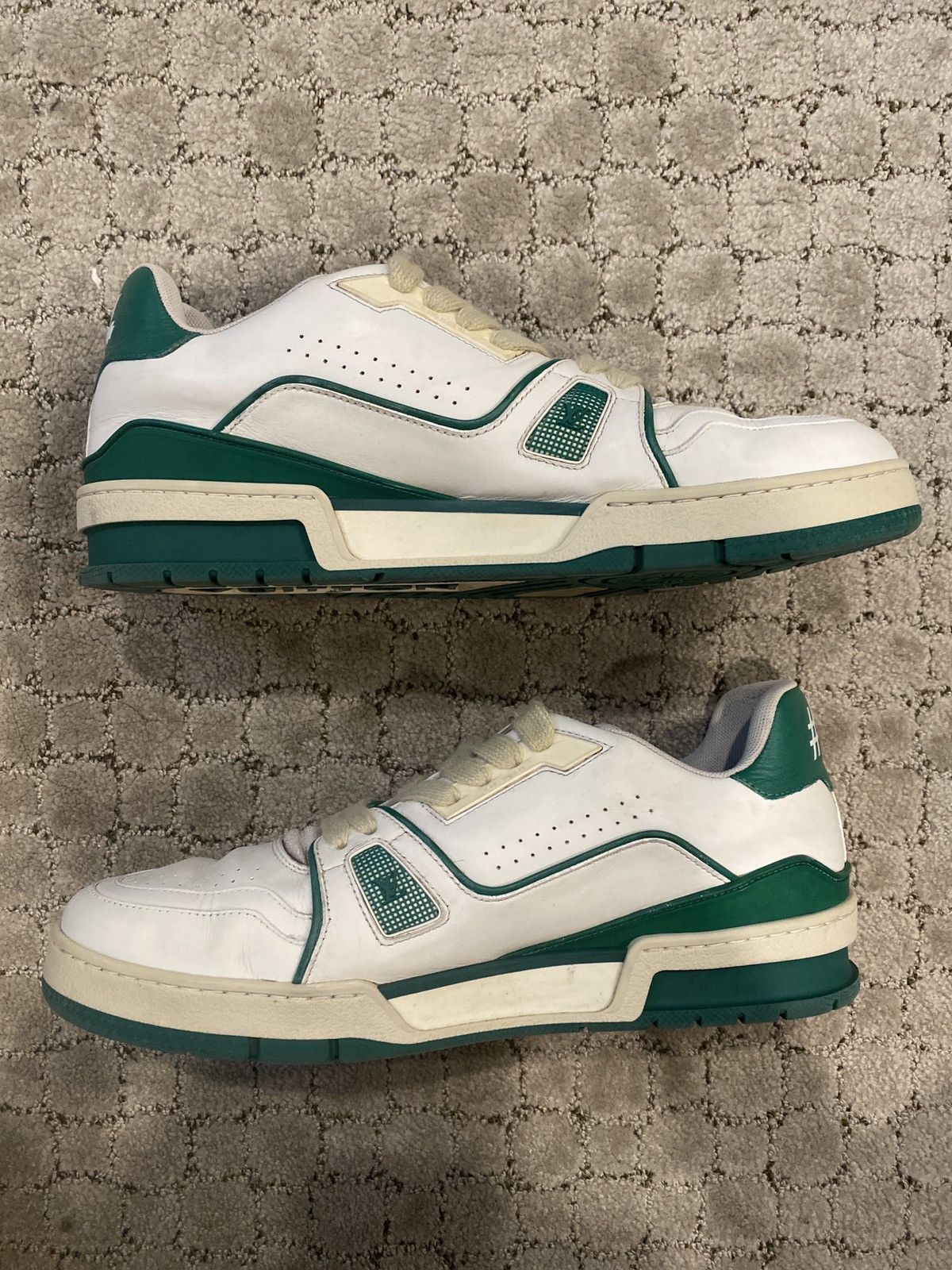 Louis Vuitton Louis Vuitton og Virgil green trainer Size US 10 / EU 43 - 2 Thumbnail