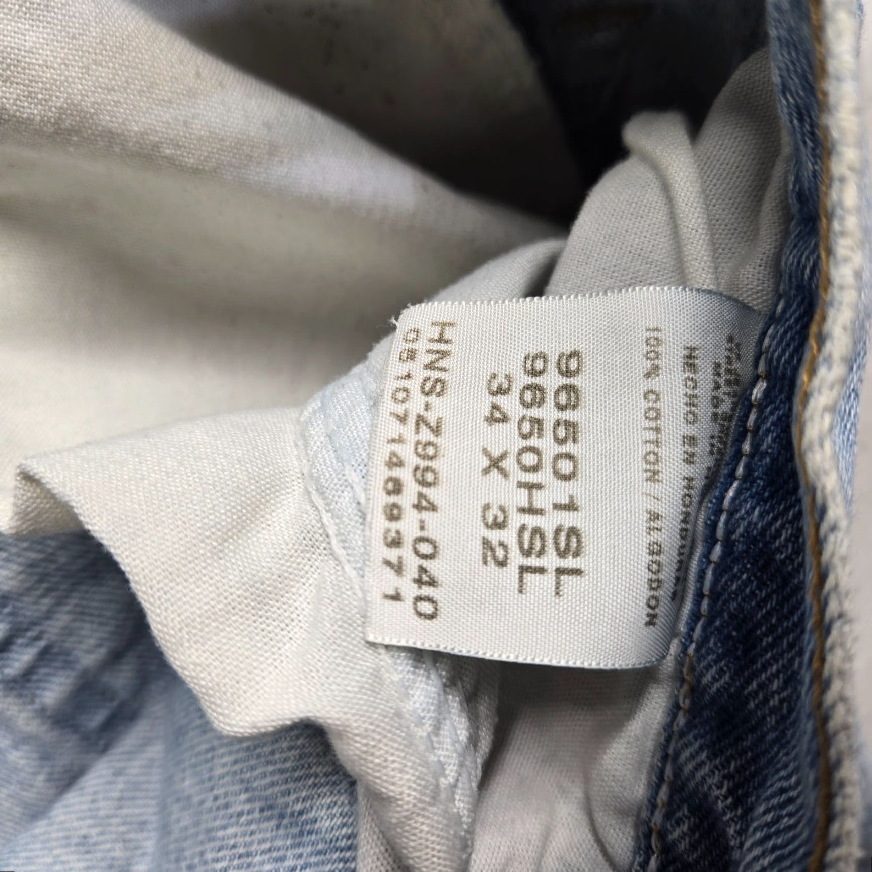 Wrangler Wrangler Jeans Denim Pants Tapered 96501SL Adult Men's 34 x 32 Blue Cotton Denim Vintage No Size US 32 / EU 48 - 3 Thumbnail