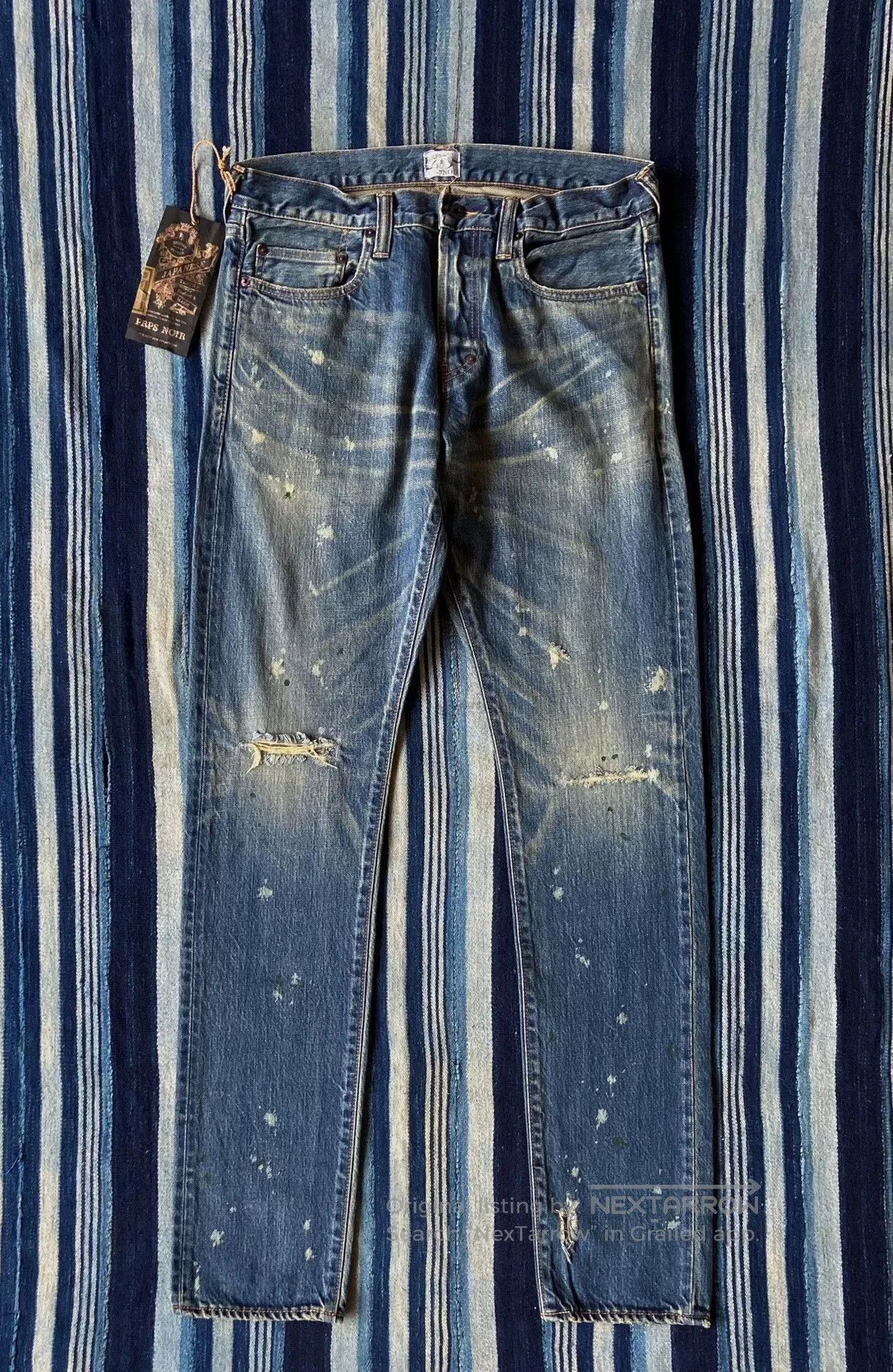 Prps Noir Vintage Distressed Washed Jeans.