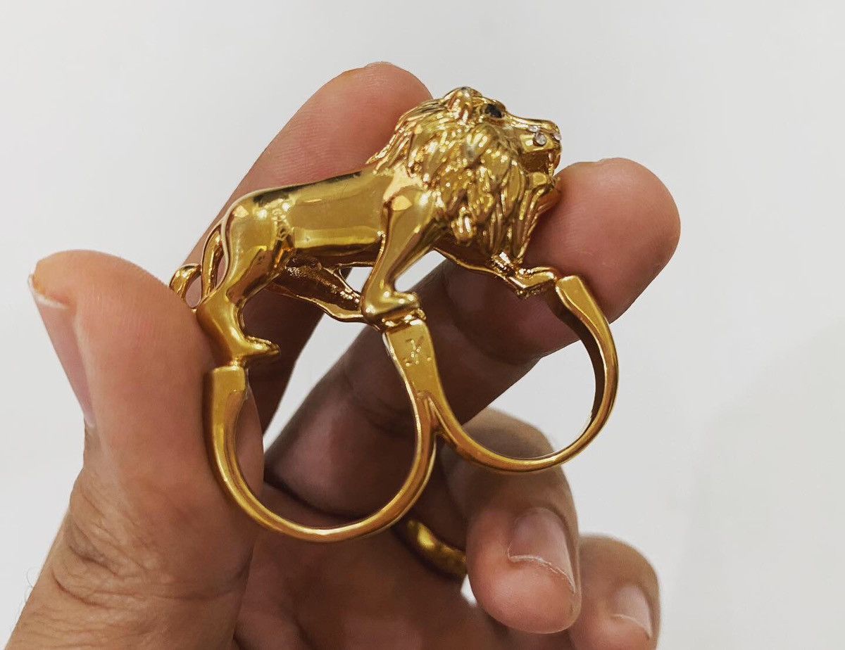 Stussy Stussy x Jules Kim Lion Double Ring Size ONE SIZE - 3 Thumbnail