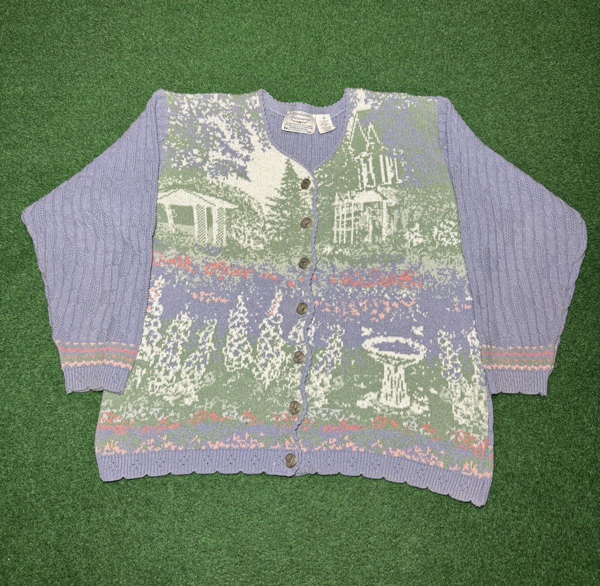 Northern Reflections Northern Reflection Easter Fairy Spring 90s Large Cardigan Size L / US 10 / IT 46 - 1 Thumbnail
