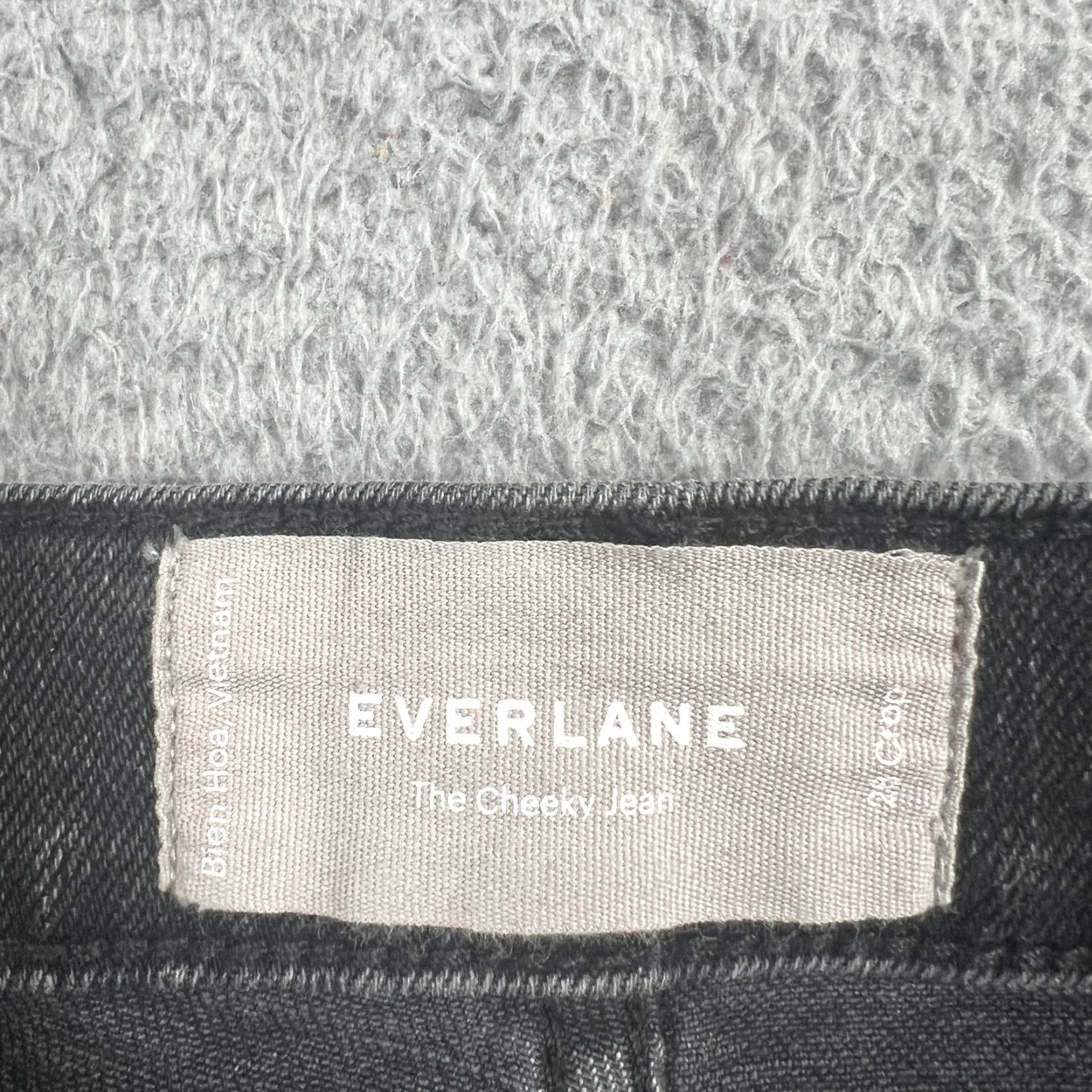 Everlane VINTAGE Everlane Women's 28 Jeans Cropped Straight Black 90s Curvy Cotton Denim Mom Style Size 28" / US 6 / IT 42 - 5 Thumbnail