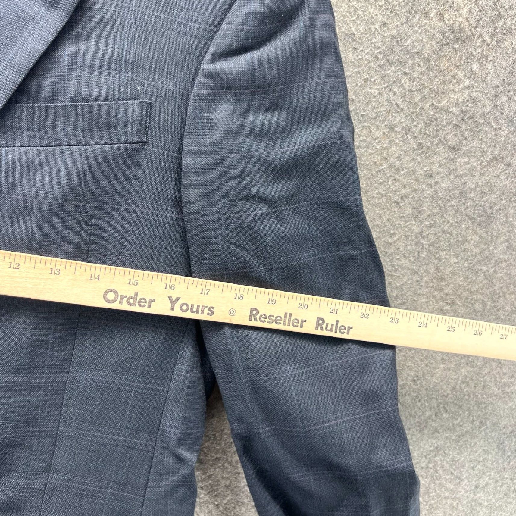 Tommy Hilfiger VINTAGE Tommy Hilfiger Blazer Mens 34 Blue Navy Sport Coat Single Breasted Wool Jacket Size 34R - 6 Thumbnail