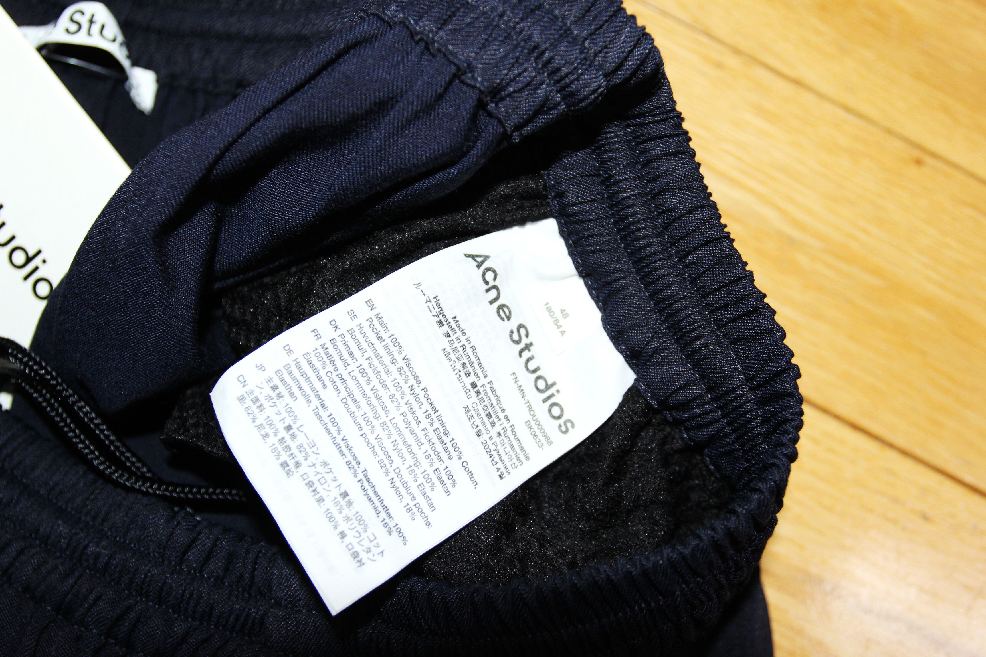 Acne Studios BNWT AW24 ACNE STUDIOS WIDE LEG TRACKSUITS SWEATPANTS 48 Size US 32 / EU 48 - 9 Thumbnail