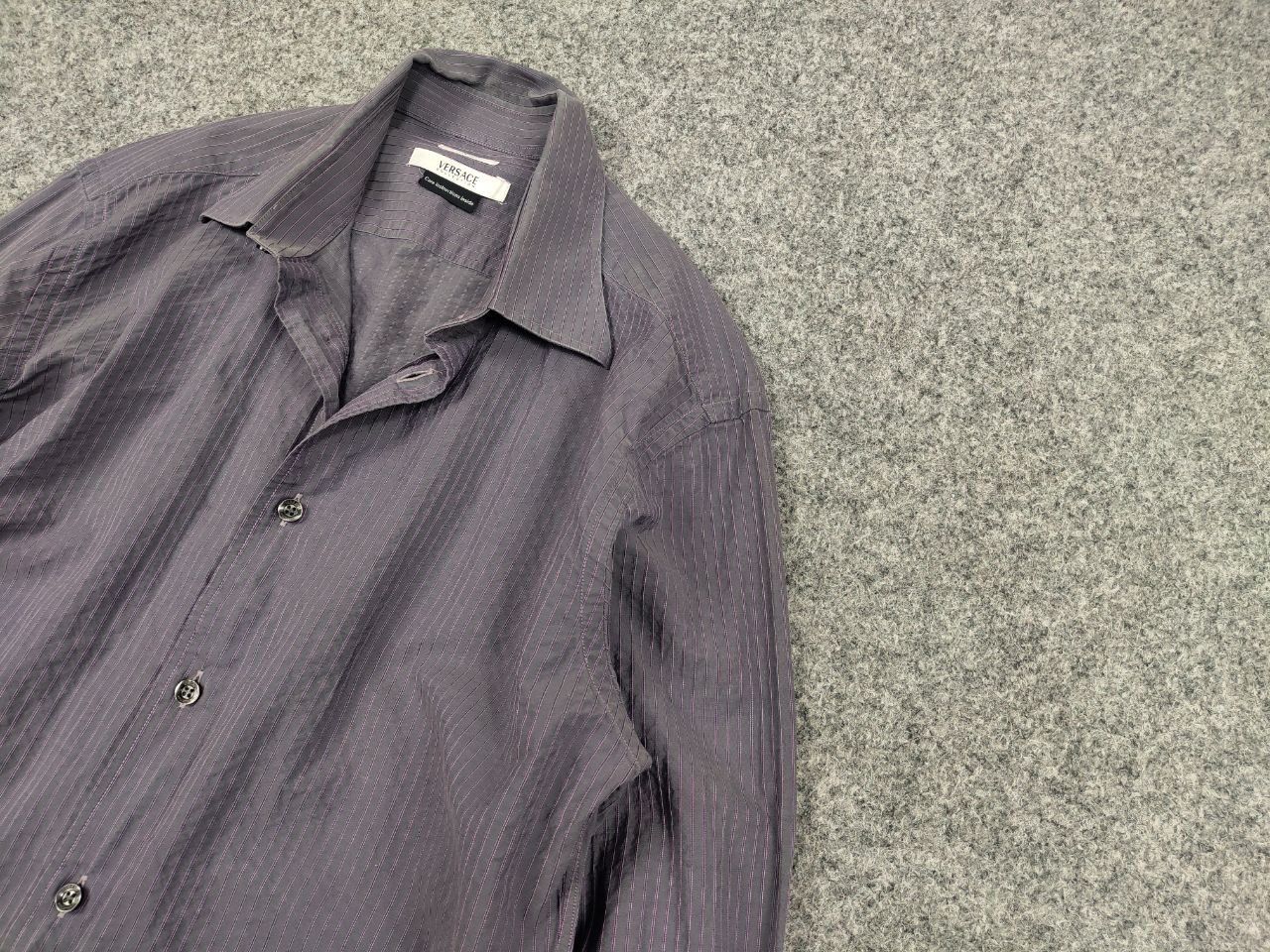 Versace Vintage Versace Collection Light purple premium button shirt Size US M / EU 48-50 / 2 - 4 Thumbnail