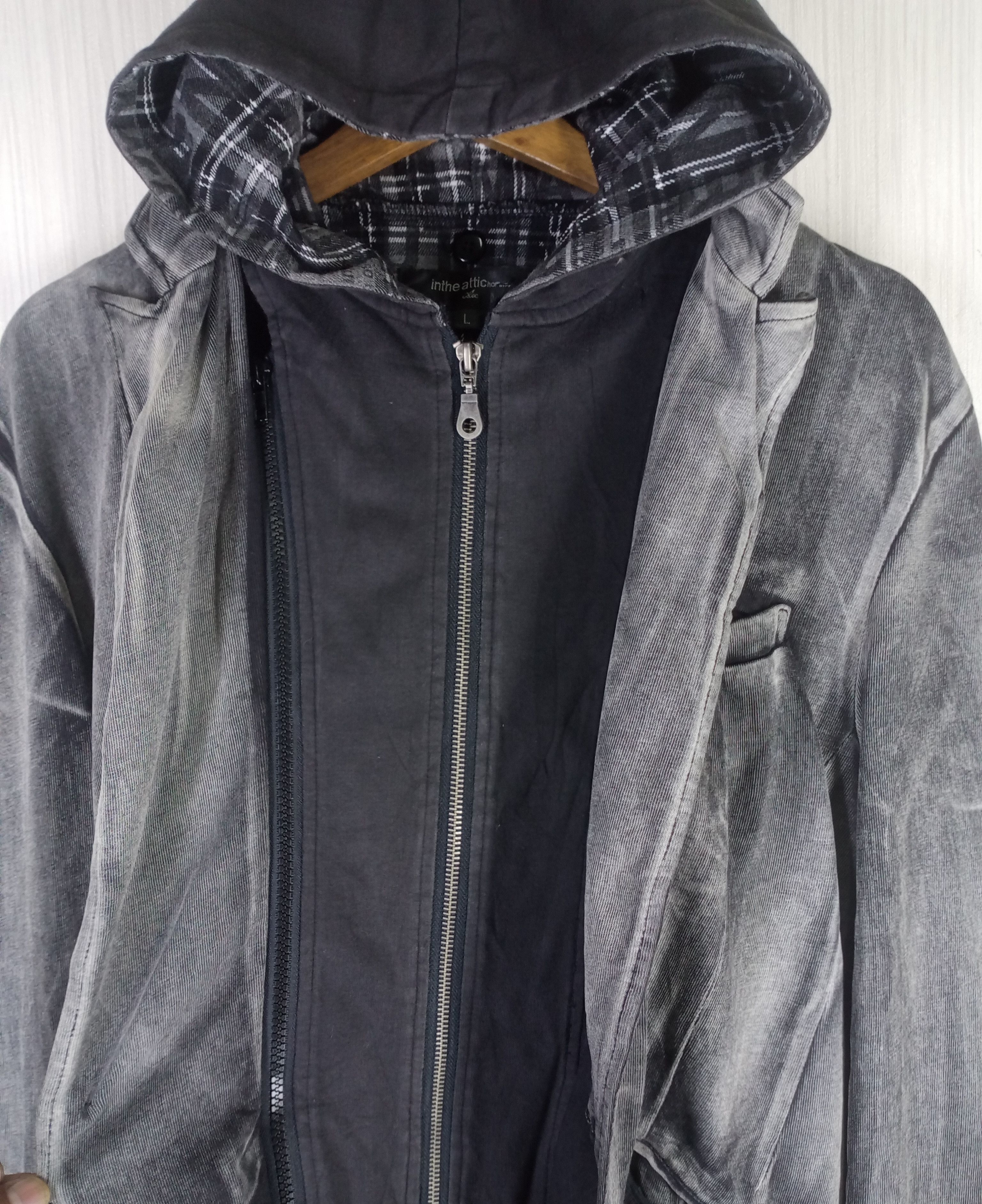 In The Attic Rare In The Attic Homme Mud Washed Hoodie Jacket Size US L / EU 52-54 / 3 - 4 Thumbnail
