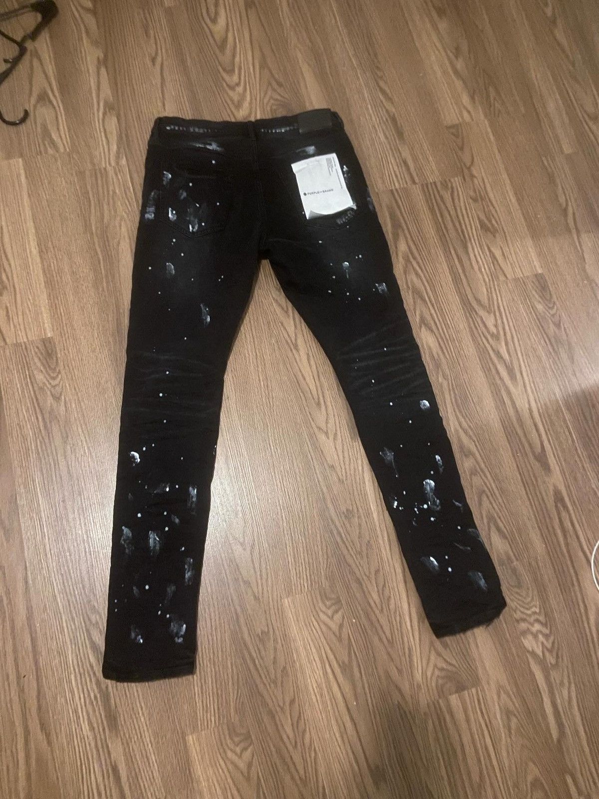 Purple Brand Purple Brand P001 Black Resin Slit Jeans | Grailed