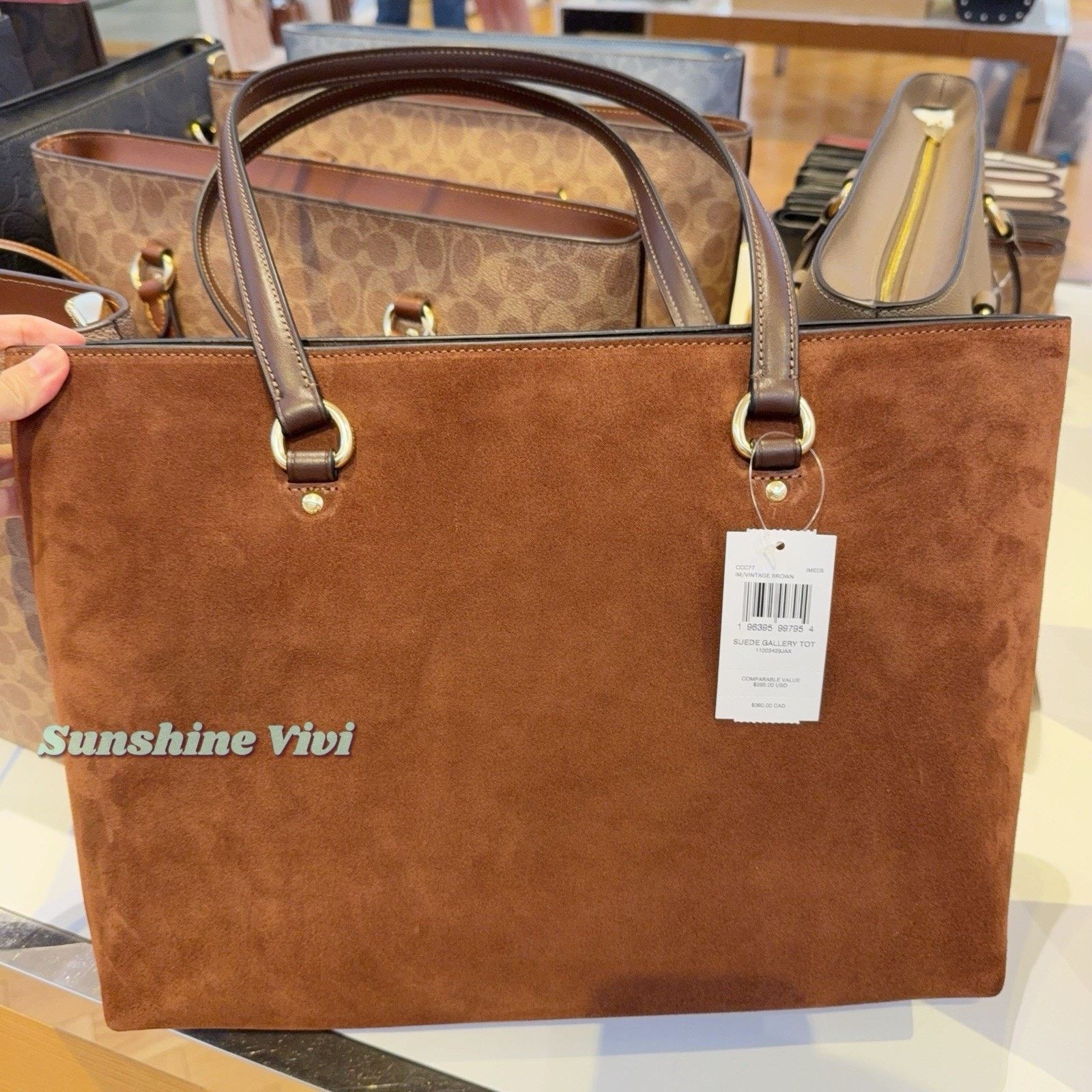 Coach NWT Bundle COACH CCC77 Station Tote Bag & CR623 Long Wallet Size ONE SIZE - 3 Thumbnail