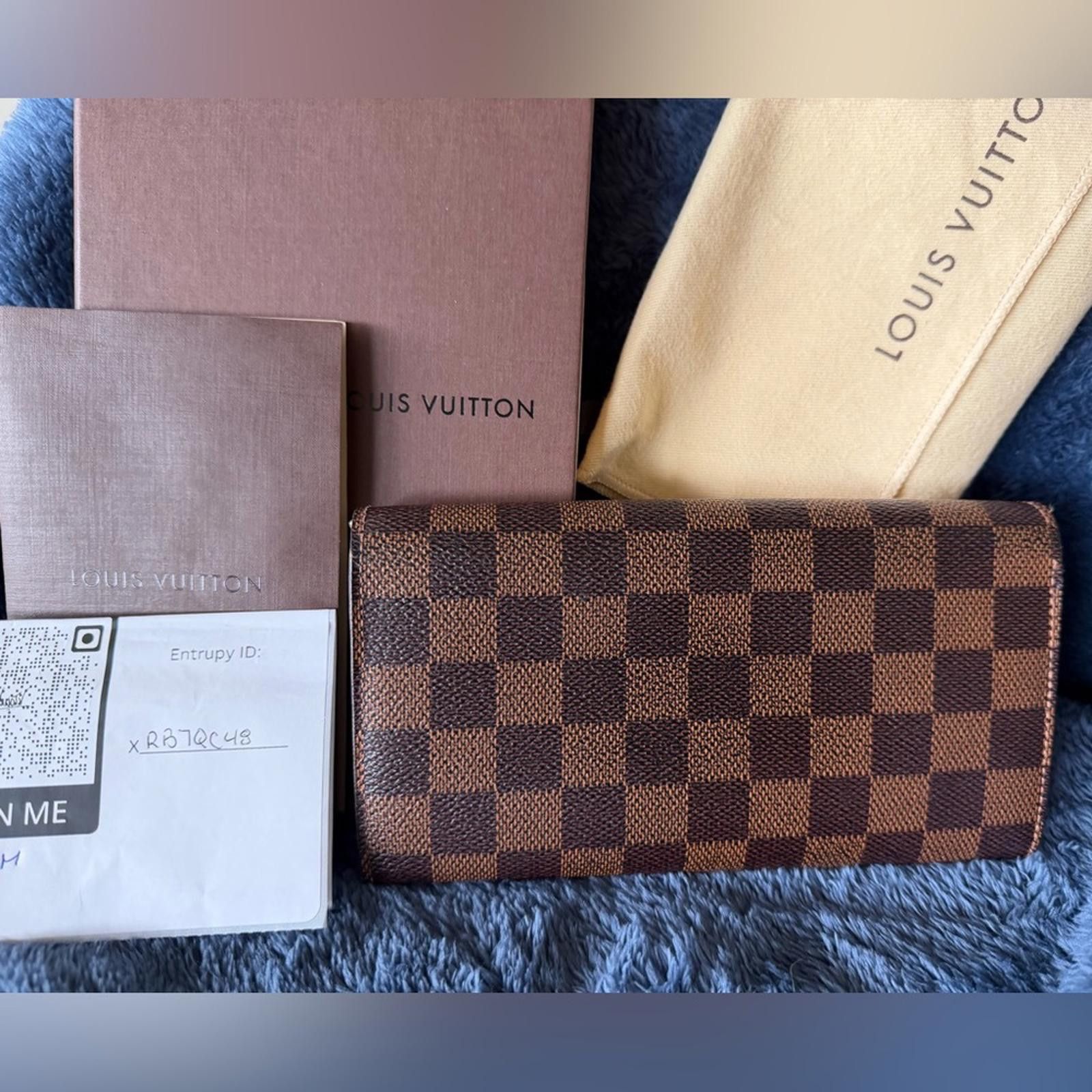 Louis Vuitton Vintage Louis Vuitton Demier Sarah Ebene Leather Wallet Size ONE SIZE - 2 Thumbnail