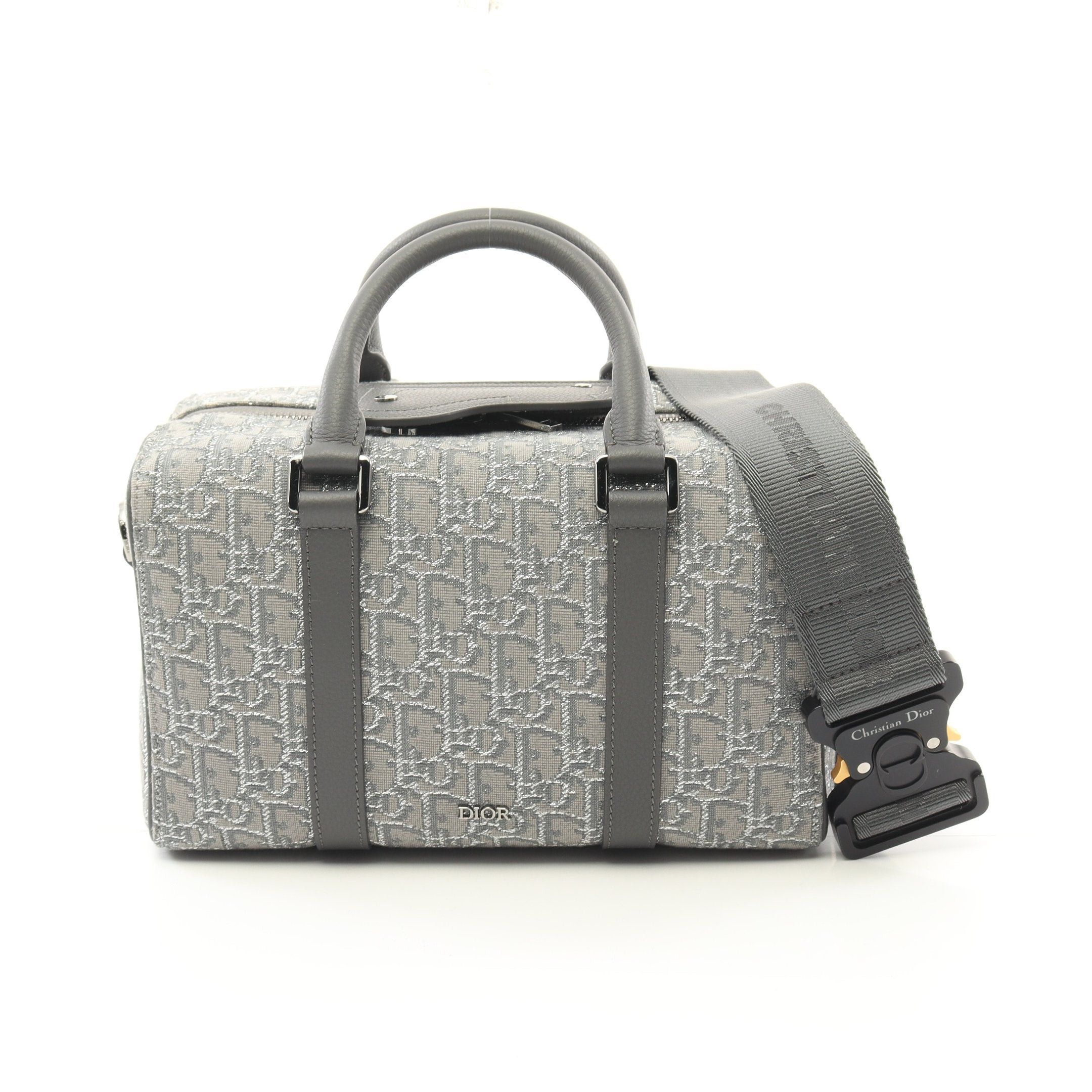 Dior Dior Lingot26 Rango Handbag Canvas Leather Gray Size ONE SIZE - 1 Thumbnail