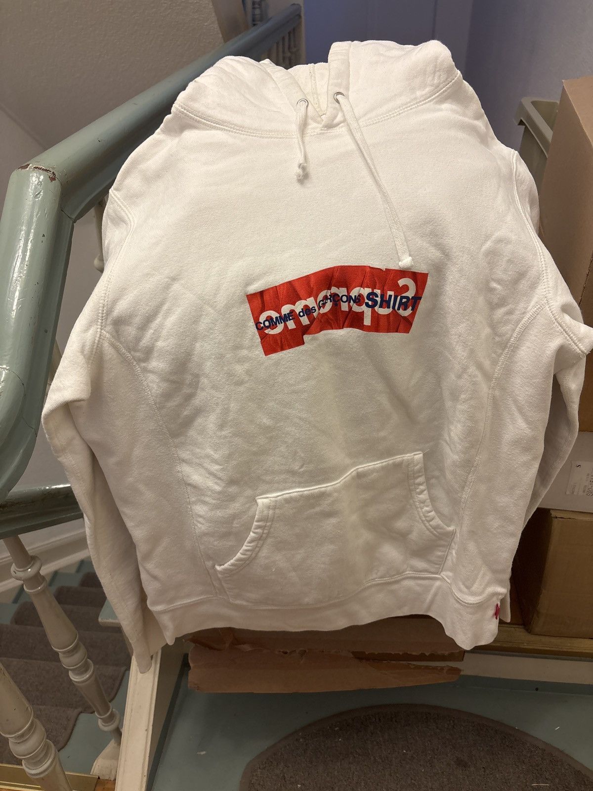 Comme des Garcons SHIRT × Supreme Supreme x Comme des Garcons CDG Hoodie Medium M Size US M / EU 48-50 / 2 - 1 Thumbnail