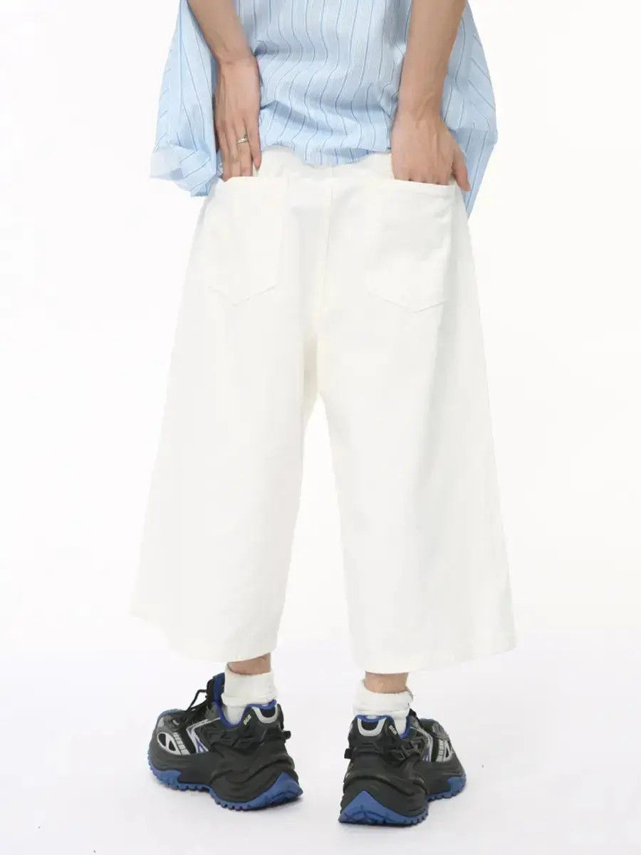 Japanese Brand Retro loose solid color denim shorts Size US 32 / EU 48 - 3 Thumbnail