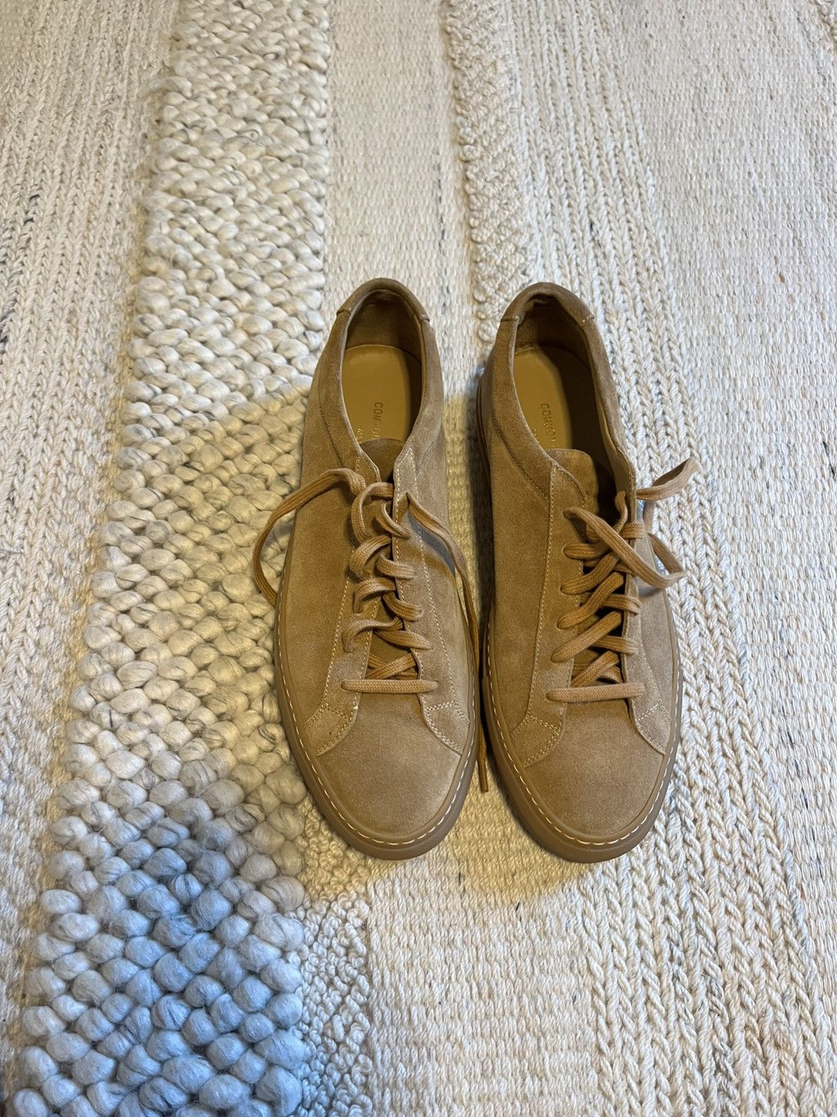 Common Projects Common Projects Achilles Tan Suede Size US 9 / EU 42 - 1 Thumbnail