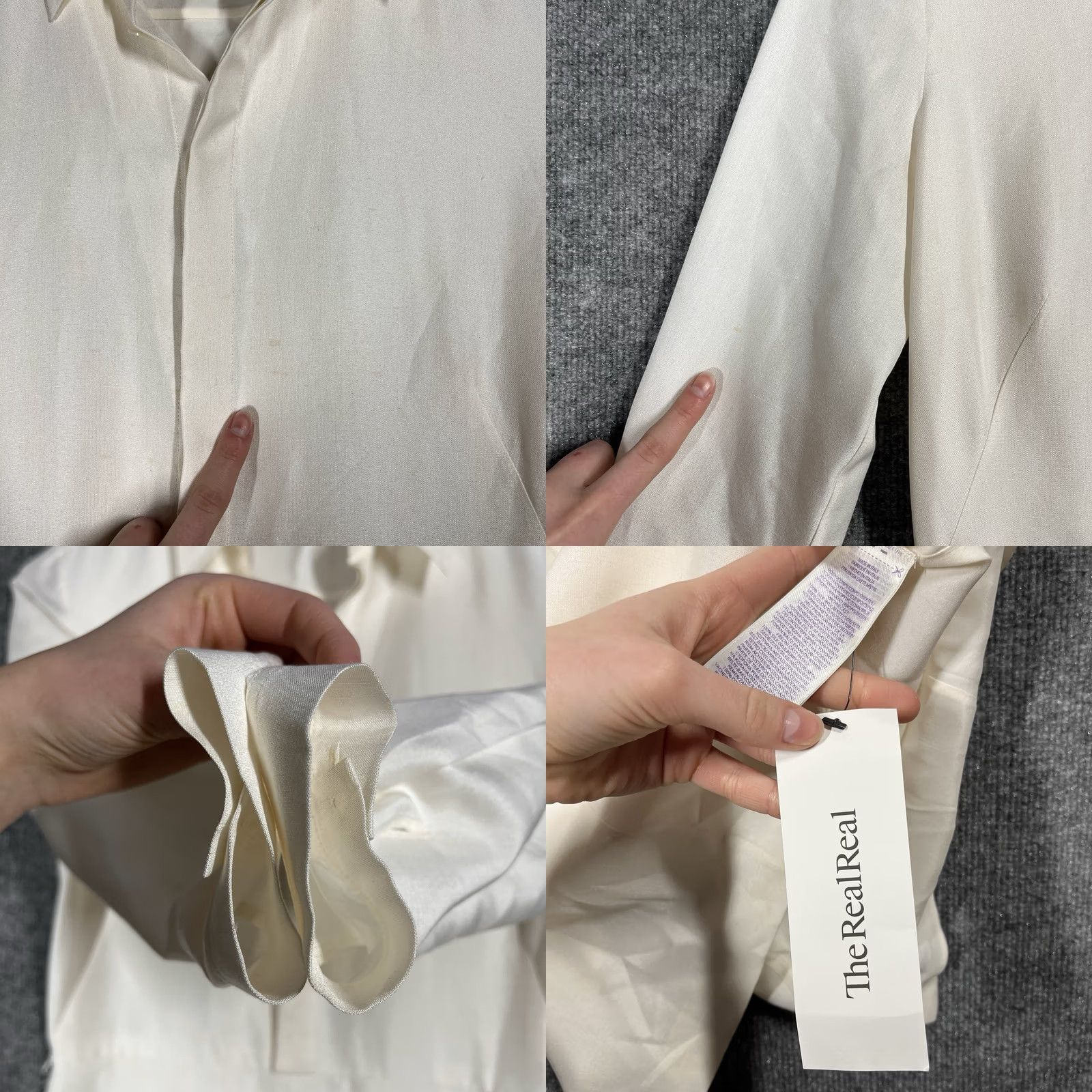 Ralph Lauren Purple Label Ralph Lauren Purple Label Silk Shirt Dress Womens Size 0 Ivory Collar Midi Flaws Classic Designer Party/Cocktail Dress Mens? Size XS / US 0-2 / IT 36-38 - 8 Thumbnail