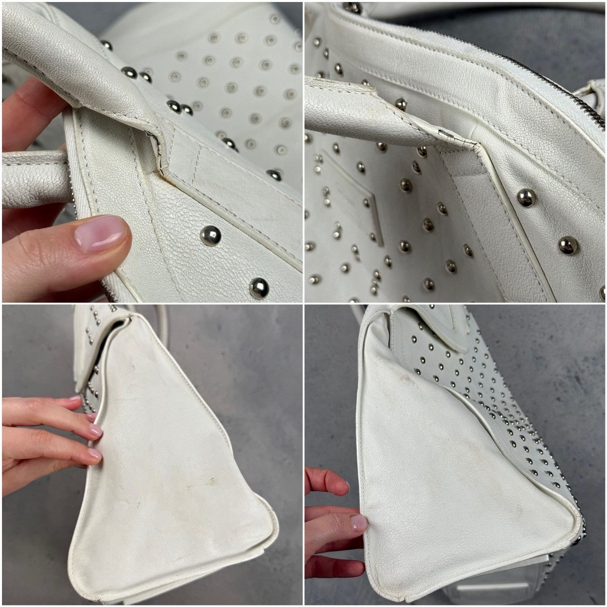 Alexander McQueen Alexander McQueen Studded De Manta Leather Tote Archive Bag Size ONE SIZE - 10 Thumbnail