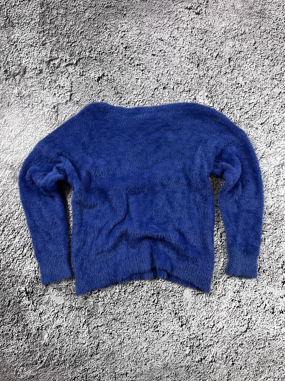 Vintage Vintage Y2K Fuzzy plush faux mohair neck sweater pullover Size M / US 6-8 / IT 42-44 - 2 Thumbnail