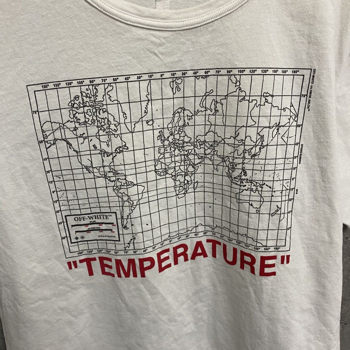 Off-White OFF WHITE Temperature Map Spliced T-Shirt Size US M / EU 48-50 / 2 - 9 Thumbnail