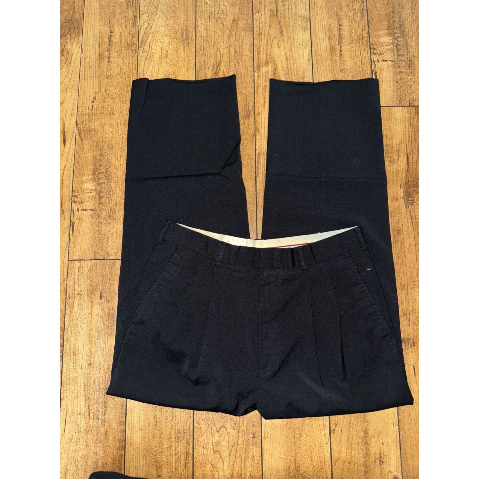 Vintage Forres Trouser Slacks Pants Black 32x30 Size US 32 / EU 48 - 2 Thumbnail