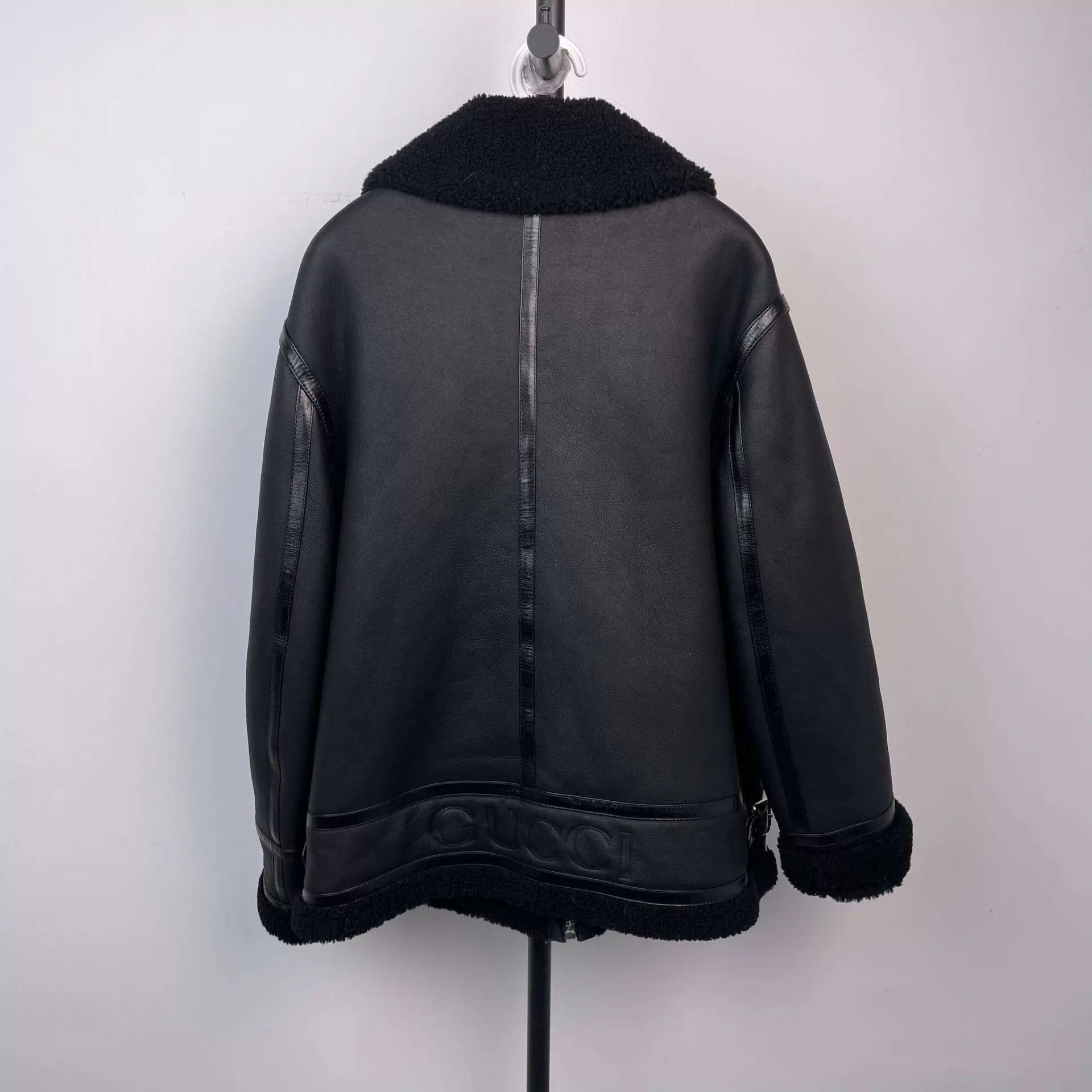 Gucci Gucci 98 new cashmere leather jacket 44 black Size US S / EU 44-46 / 1 - 2 Thumbnail