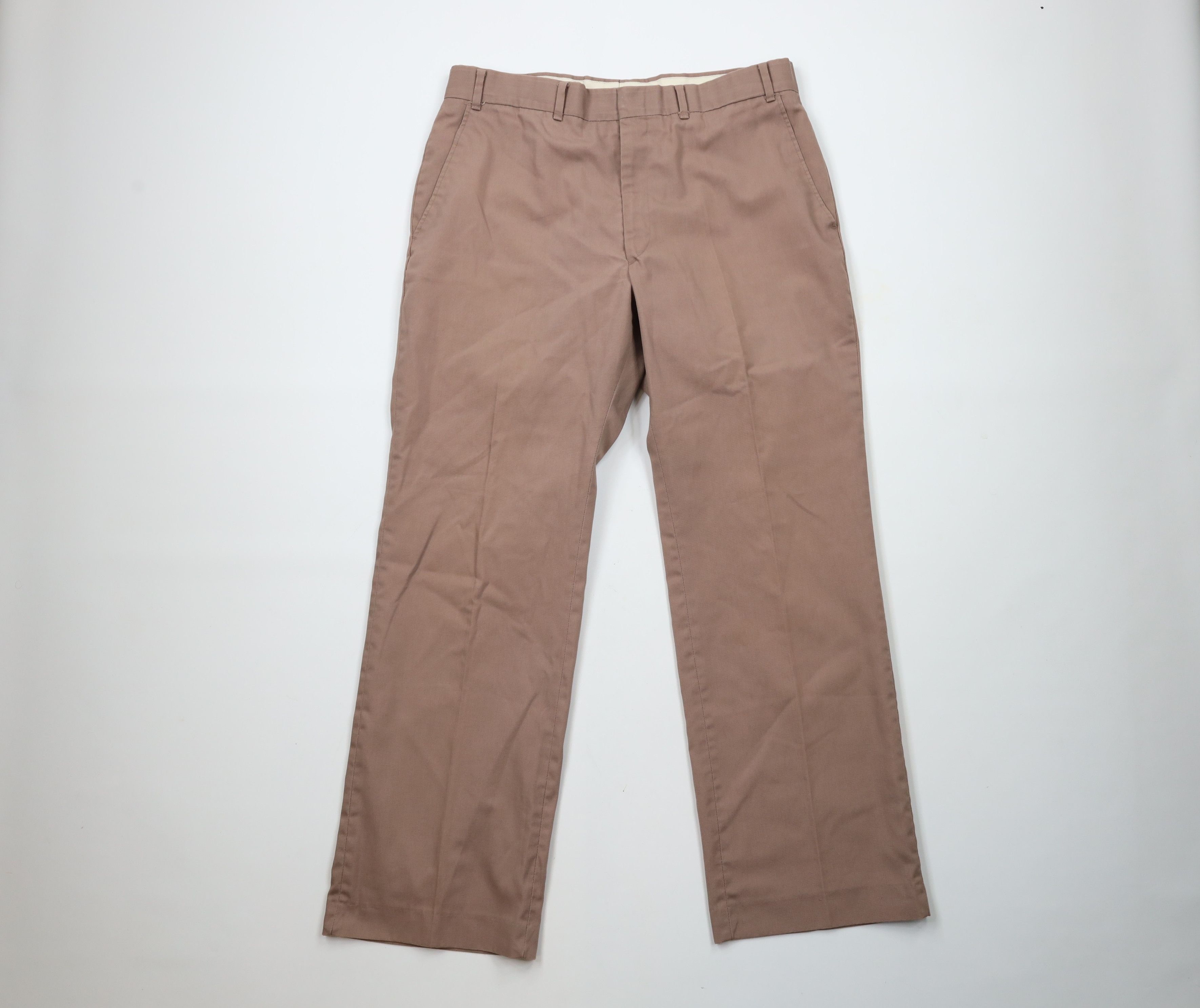 Vintage Vintage 70s Streetwear Wide Leg Bell Bottoms Chino Pants USA Size US 34 / EU 50 - 1 Thumbnail