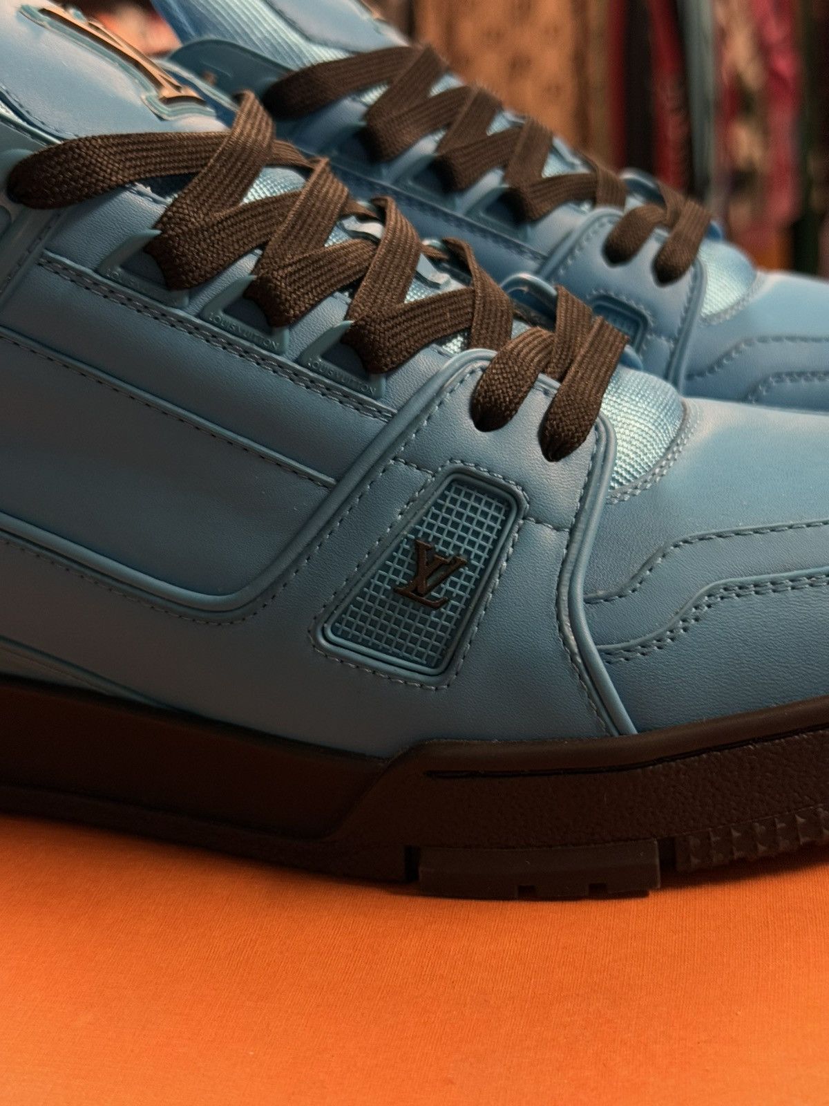 Louis Vuitton Louis Vuitton Blue Trainer Low Top Size 9LV/10US (NEW) Size US 10 / EU 43 - 12 Thumbnail