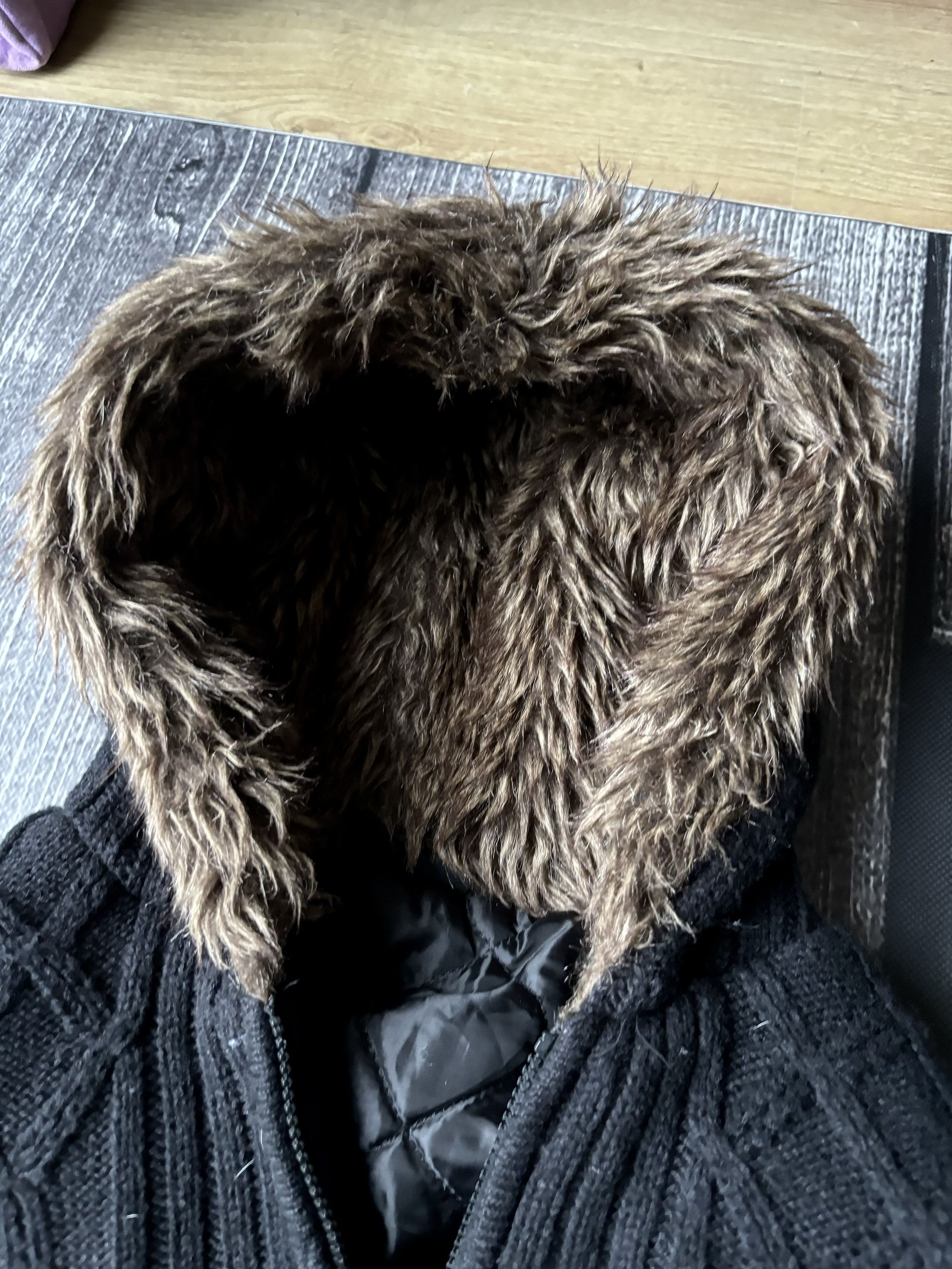 Hysteric Glamour × Japanese Brand × Yohji Yamamoto VTG Japanese If Six Was Nine Style Mohair Fur Hoodie 90s Size US L / EU 52-54 / 3 - 5 Thumbnail