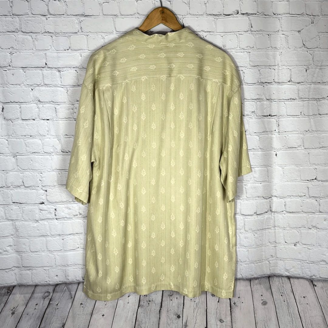 Tommy Bahama Tommy Bahama Polo Shirt Mens L Silk Hawaiian Golf Tan Beige Cream T3578 Size US L / EU 52-54 / 3 - 4 Thumbnail