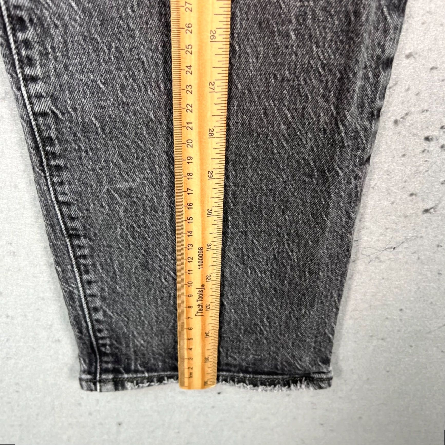 Levi's Levis Womens Jeans 27 Straight High Rise Black Wash Denim 5-Pocket Regular Vintage: No Size 27" / US 4 / IT 40 - 7 Thumbnail
