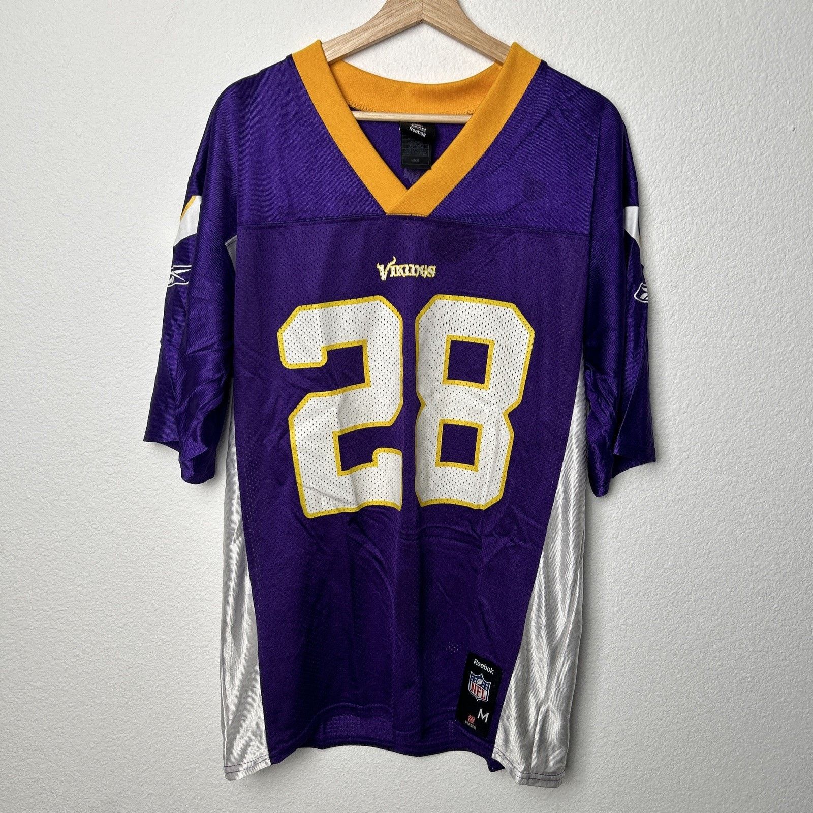 Reebok Minnesota Vikings #28 Peterson Purple Reebok NFL Jersey M Size US M / EU 48-50 / 2 - 1 Thumbnail