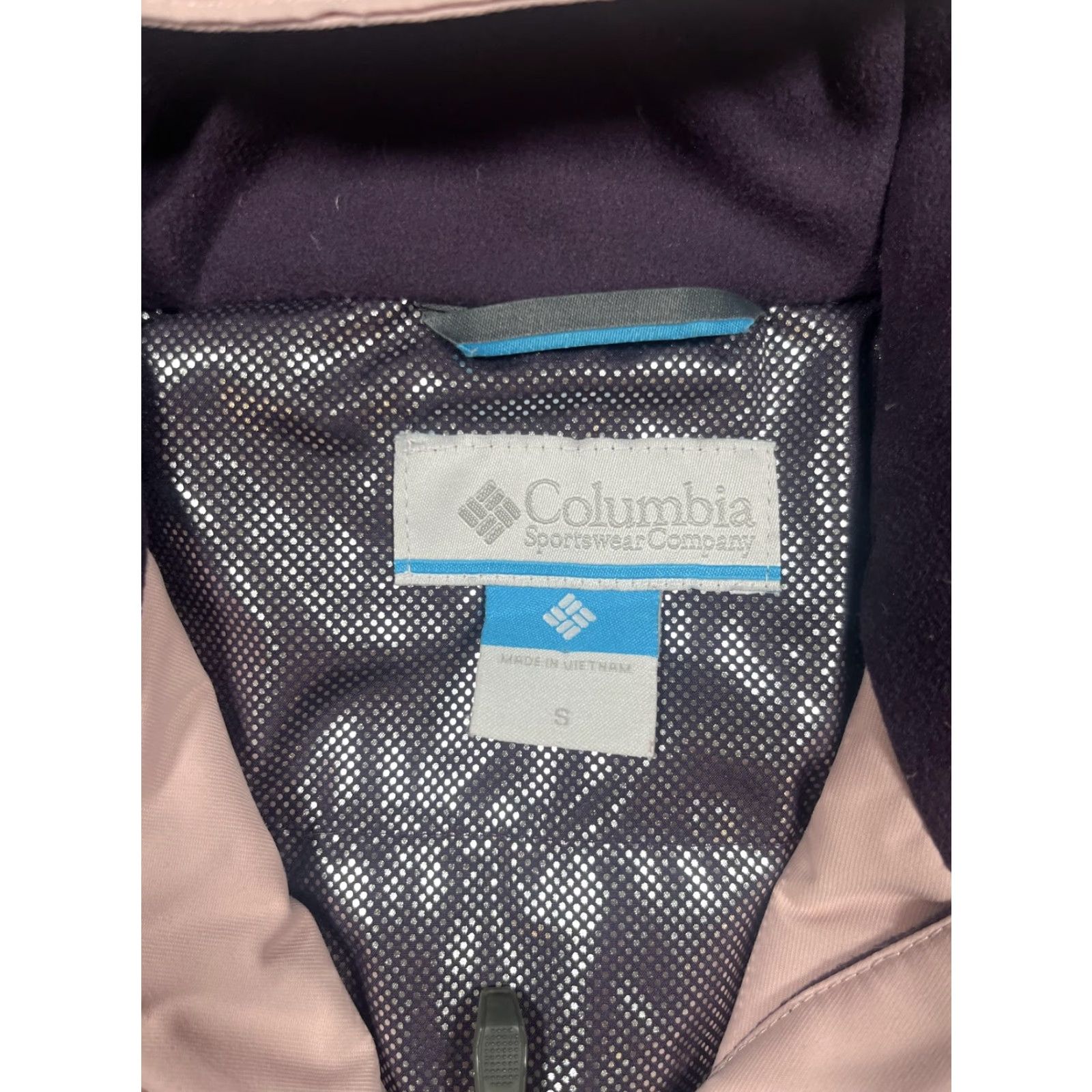 Pinko Columbia Jacket Womens Small Purple Pink Omni-Tech Omni-Heat Hooded Parka Ski Shirt Size S / US 4 / IT 40 - 3 Thumbnail