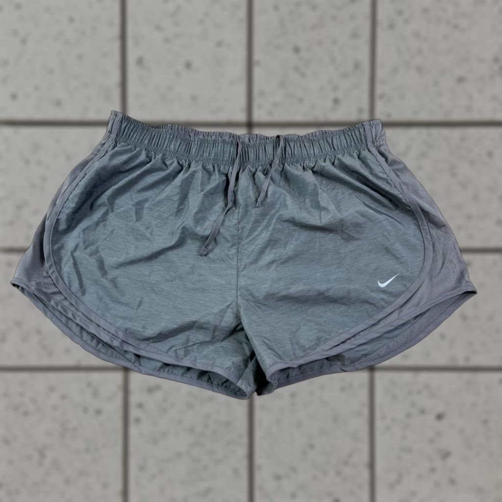 Nike Nike Women's Dri Fit Tempo Mid Rise Lined Running Shorts CU8890-067 XL Gray Athletic Activewear Size 40" / US 18 - 1 Thumbnail