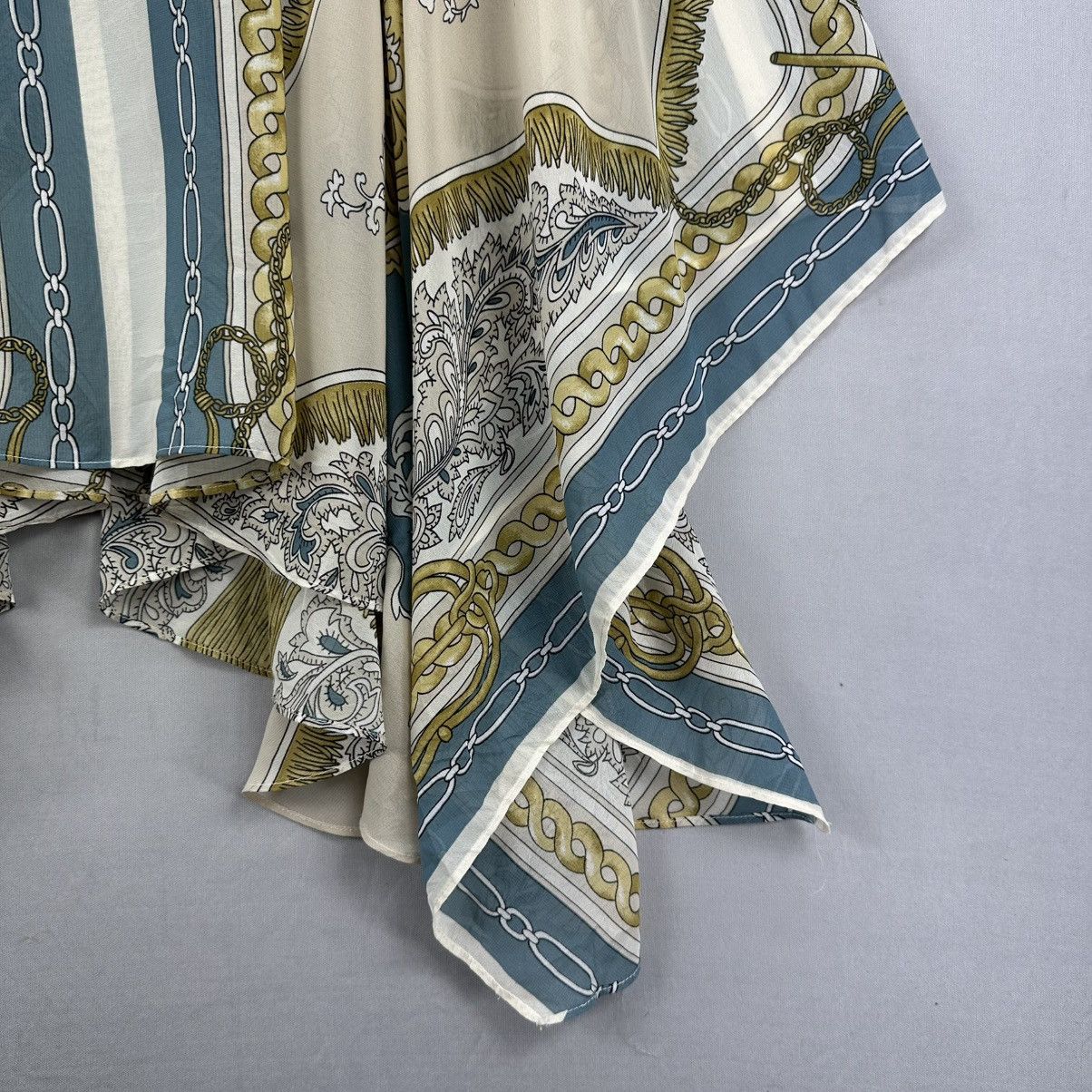 Japanese Brand Jeanasis Maxi Skirt Iconic Hermes Paris Pattern Style Size 30" / US 8 / IT 44 - 4 Thumbnail