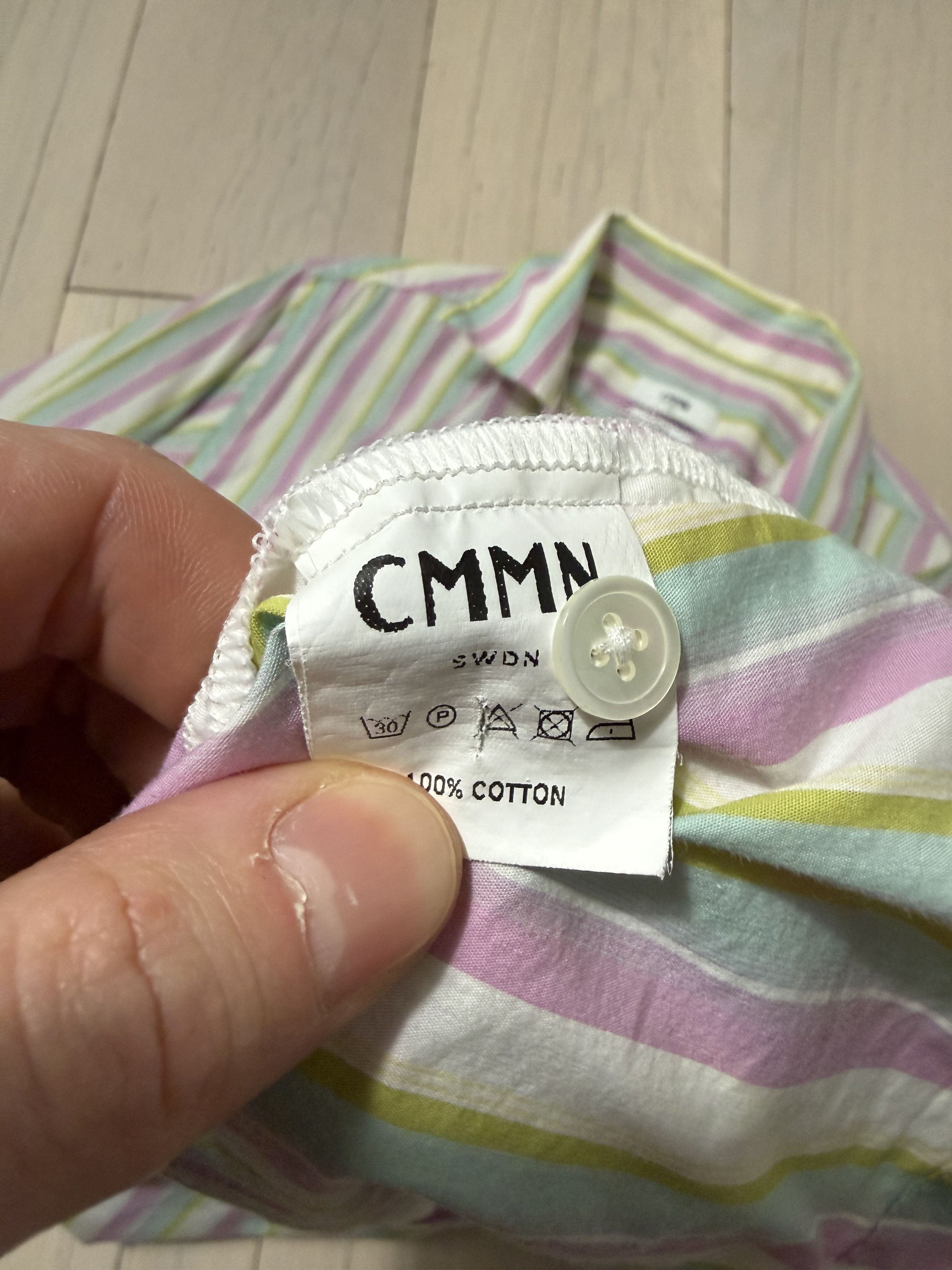 CMMN SWDN Short Sleeve Button Down Shirt Size US M / EU 48-50 / 2 - 4 Thumbnail