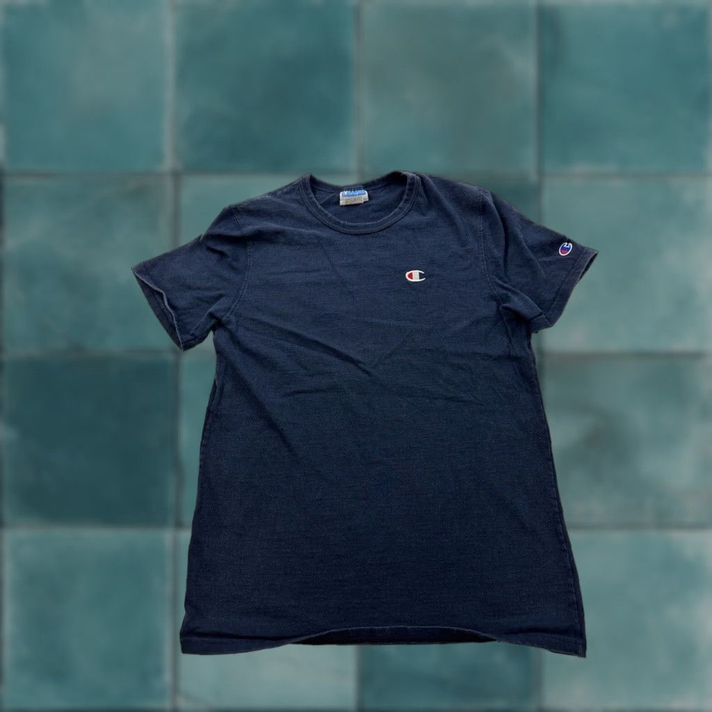 Champion VINTAGE Champion Shirt Mens M Blue Short Sleeve Crew Neck Graphic Print Logo Y2K Retro Sports Wrestling 90s Size US M / EU 48-50 / 2 - 1 Thumbnail