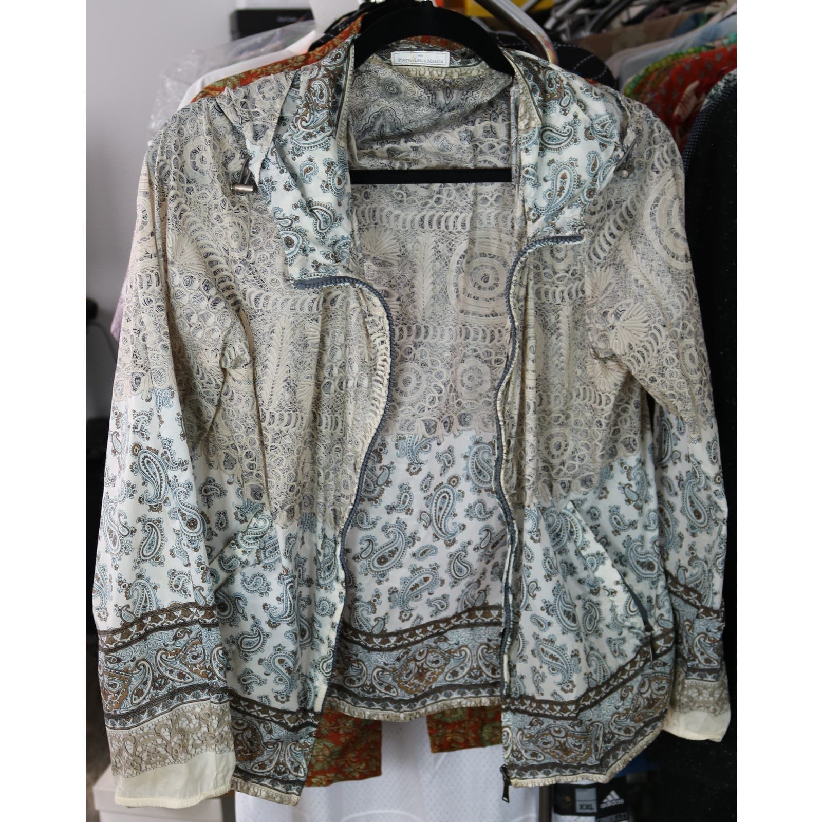 Pierre Louis Mascia Mixed Print Windbreaker Jacket XS