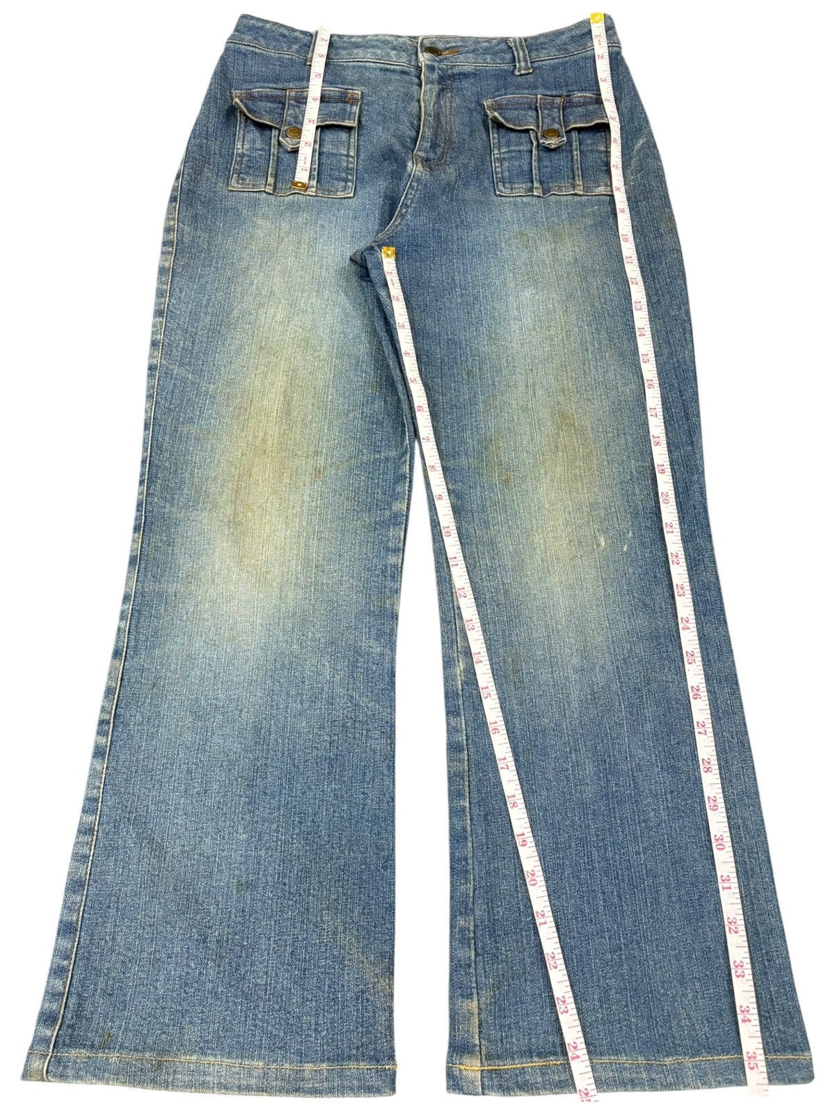 Other Vintage Japanese Brand Mud Wash Bush Pants Bootcut Jeans Size US 29 - 12 Thumbnail