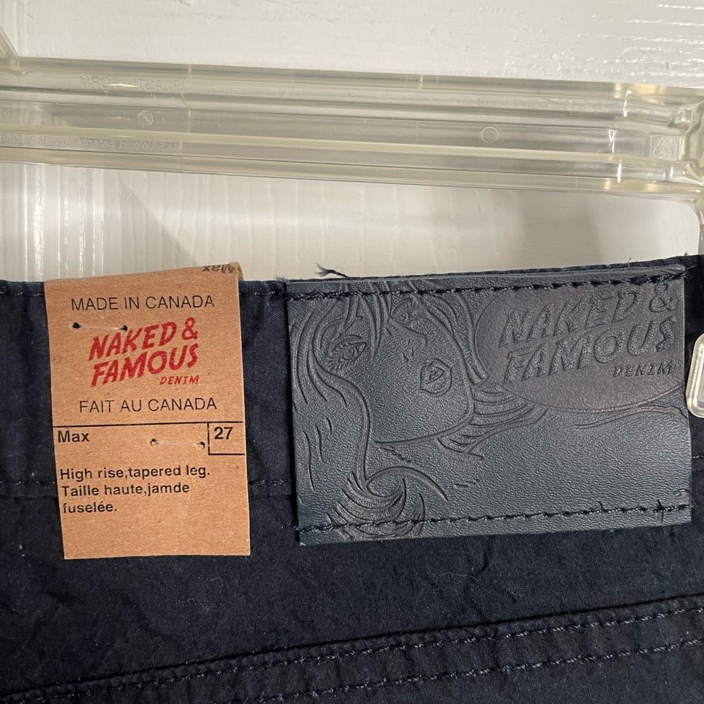 Naked & Famous Naked & Famous Mens Ultralight Tech Denim Jeans 27 Max Style Size US 27 - 5 Thumbnail